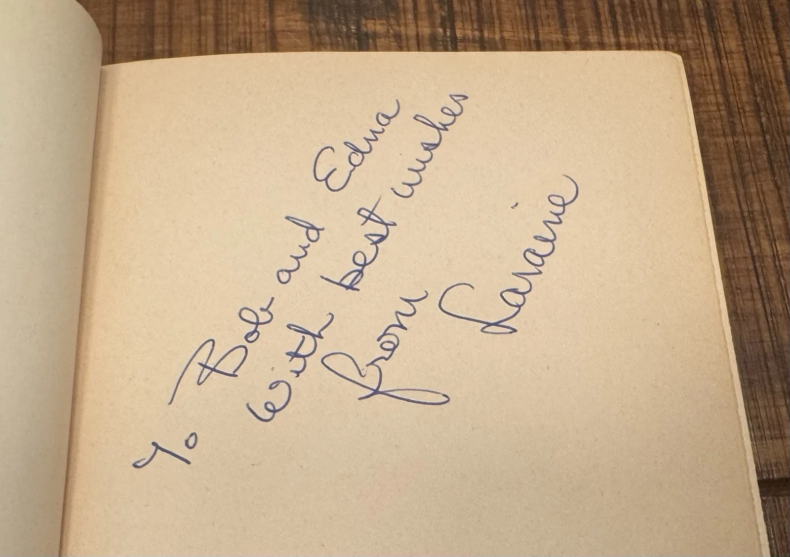 Vintage “Day With The Giants” Laraine Day Signed Twice HC Book, изображение 2