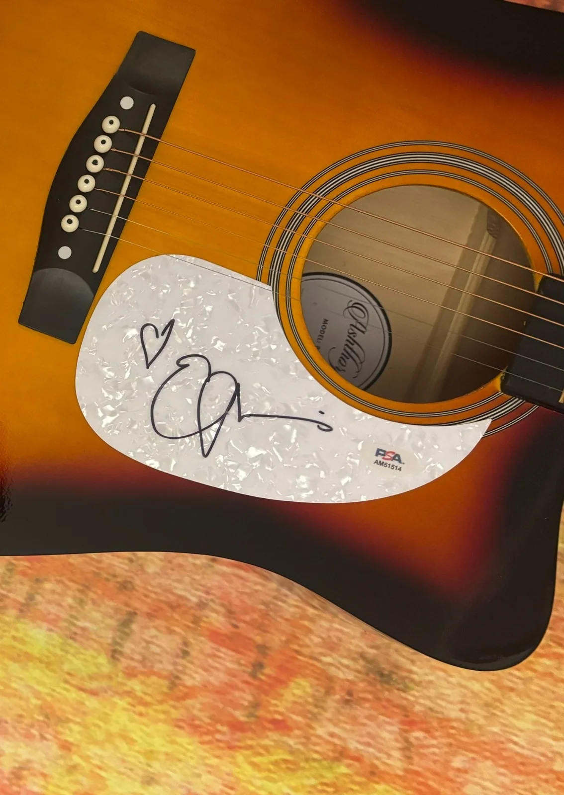 PSA Two More Bottles of Wine * EMMYLOU HARRIS * Signed 41" Acoustic Guitar COA, image 5