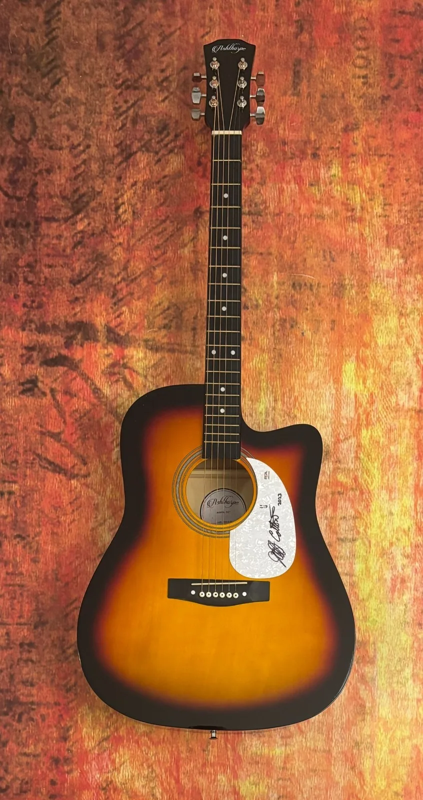 PSA Captain Beefheart's Magic Band * JEFF COTTON * Signed Acoustic Guitar COA, изображение 2