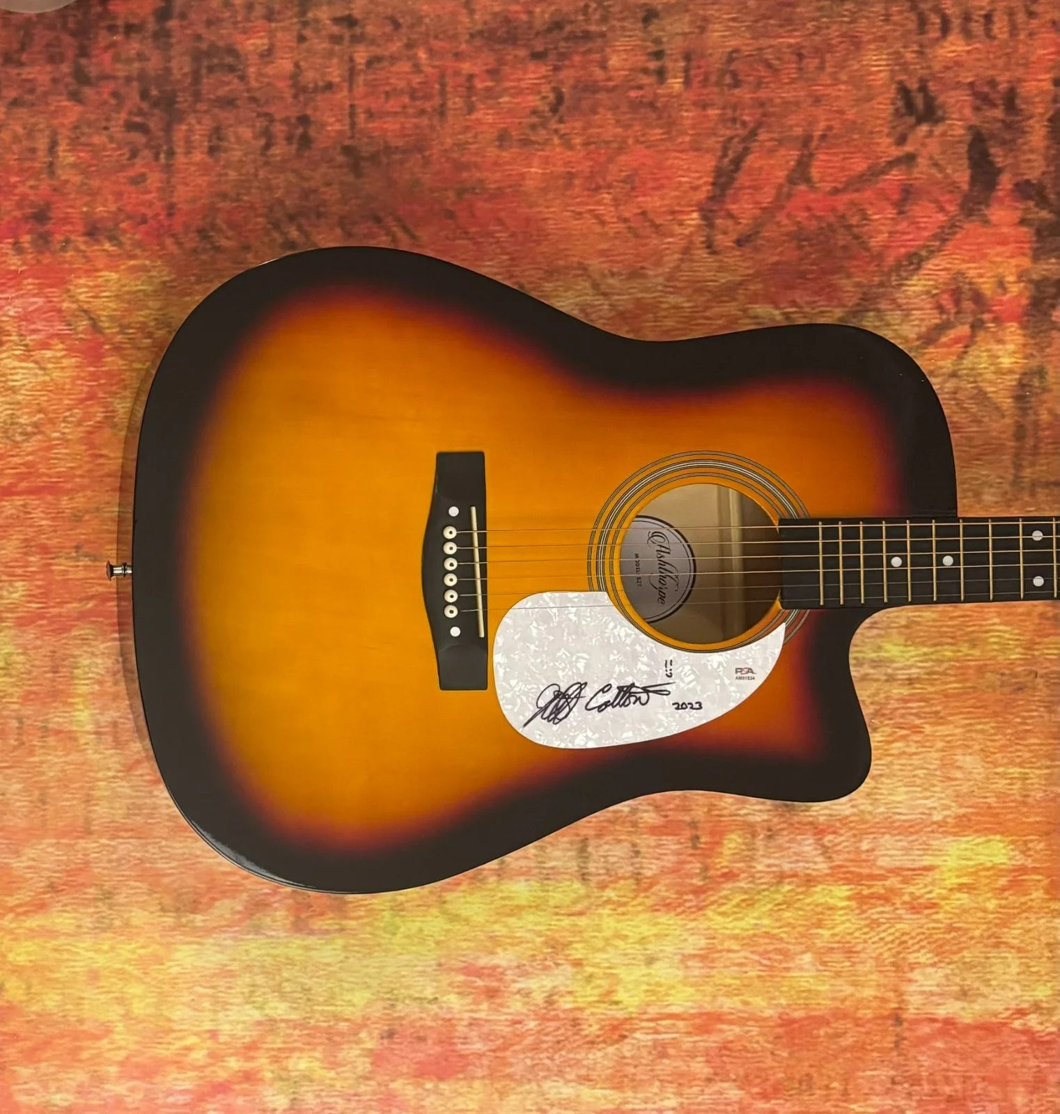 PSA Captain Beefheart's Magic Band * JEFF COTTON * Signed Acoustic Guitar COA, изображение 4