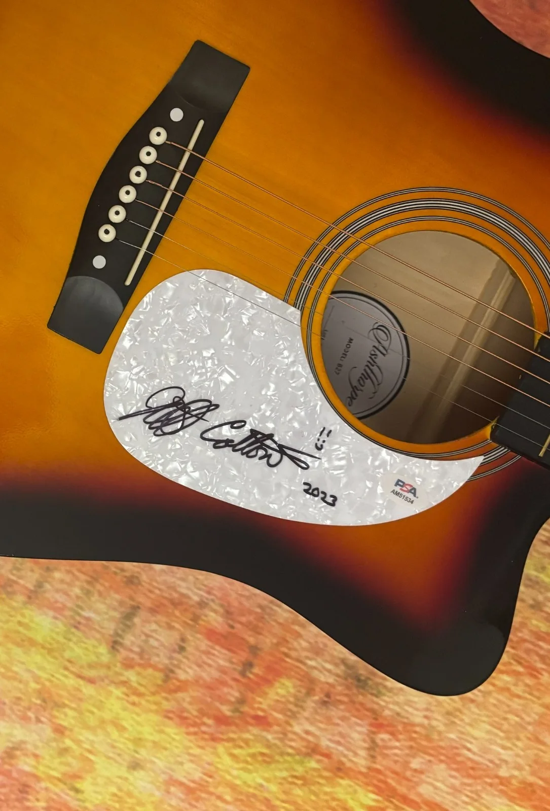 PSA Captain Beefheart's Magic Band * JEFF COTTON * Signed Acoustic Guitar COA, изображение 5