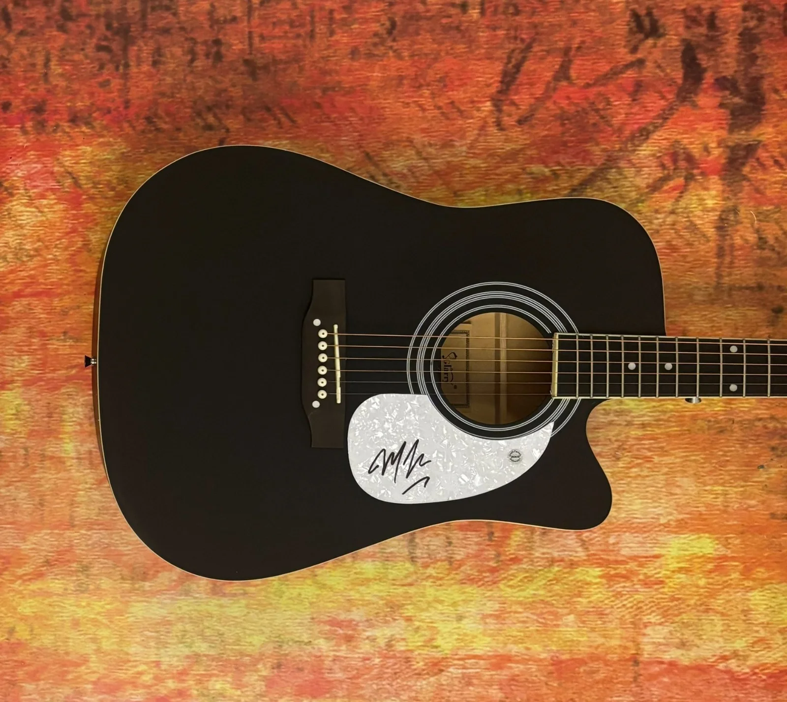 GFA Wildflowers & Wine Star * MARCUS KING * Signed 41" Acoustic Guitar COA, изображение 4