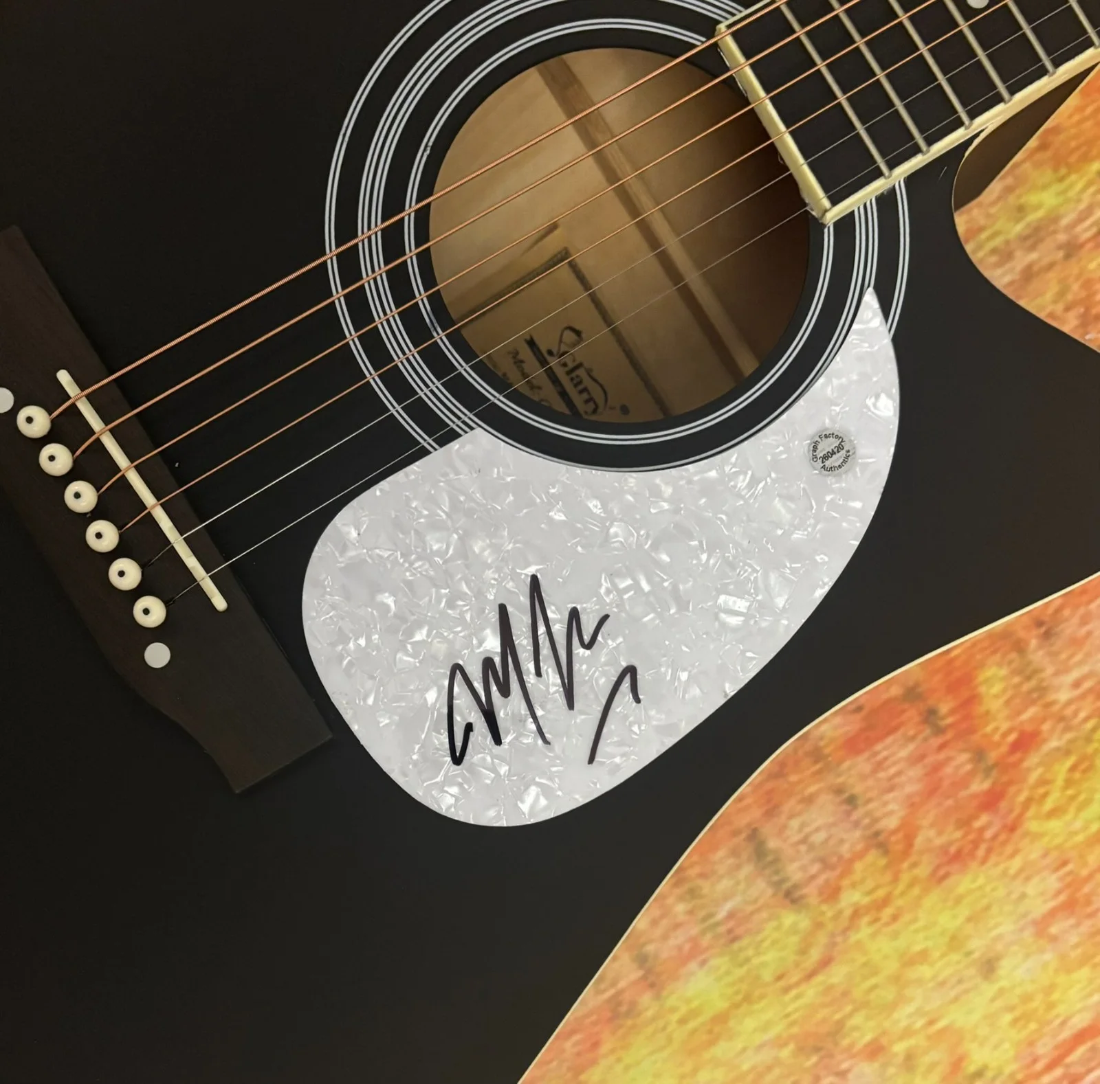 GFA Wildflowers & Wine Star * MARCUS KING * Signed 41" Acoustic Guitar COA, изображение 5