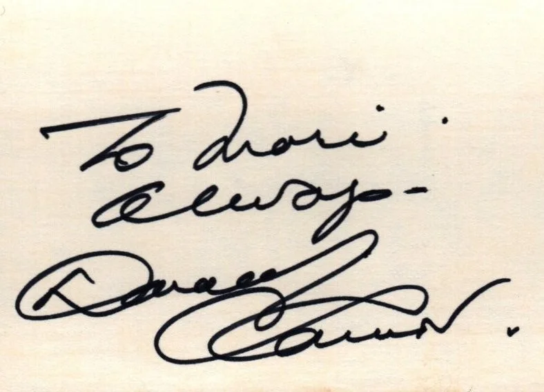 Donald O'Connor — DONALD O'CONNOR Autograph Inscribed Signed 3X5 Card w/ COA Singin In The Rain