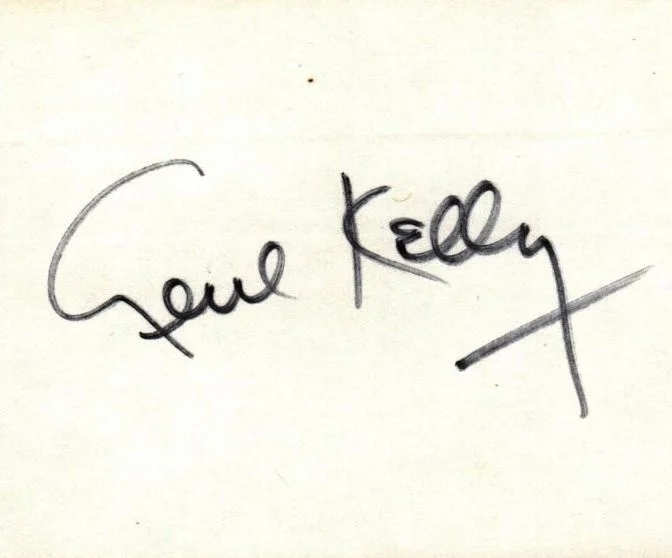 Gene Kelly — GENE KELLY Autograph Signed 3X5 Card w/ COA Singin In The Rain Anchors Aweigh
