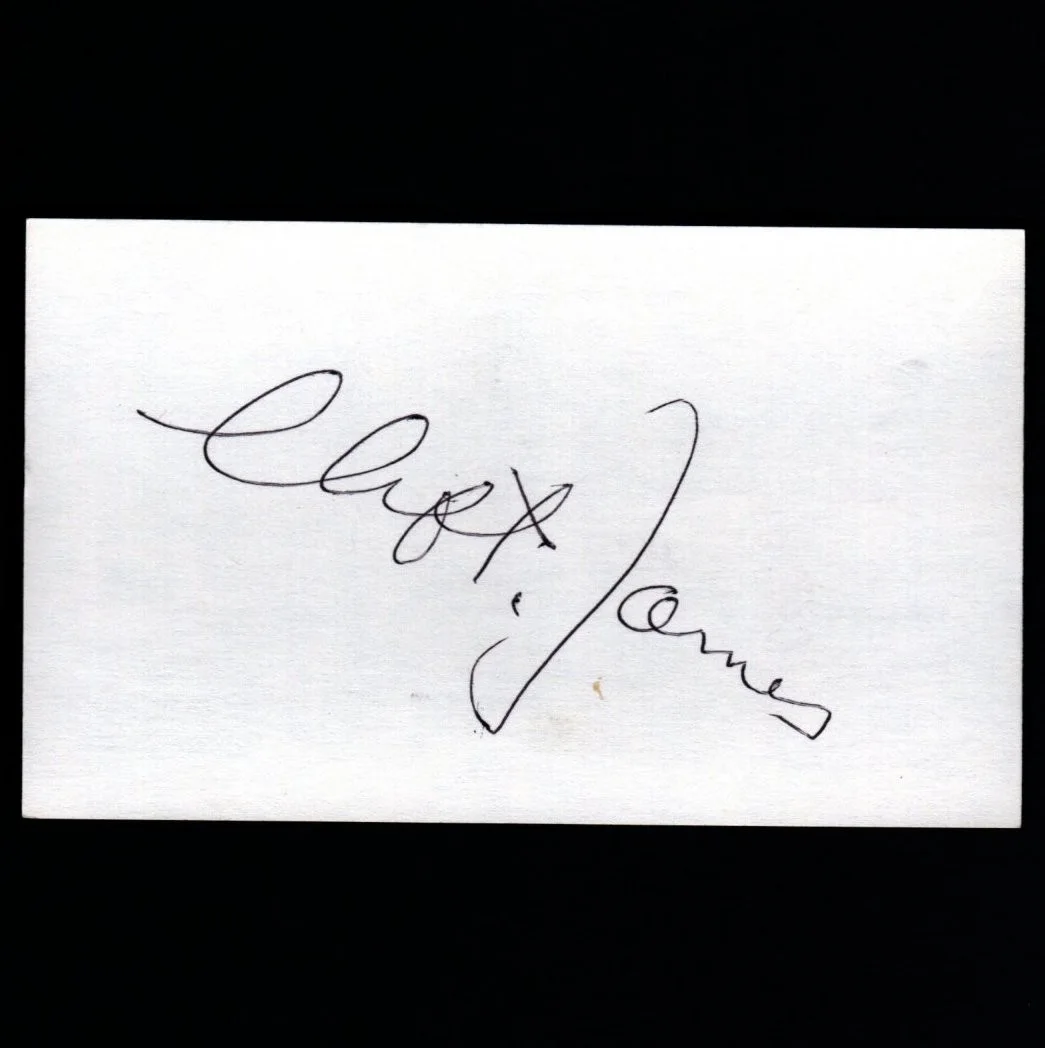 Clifton James — CLIFTON JAMES Autograph Signed 3X5 Card w/ COA James Bond Film Sheriff JW Pepper, изображение 2