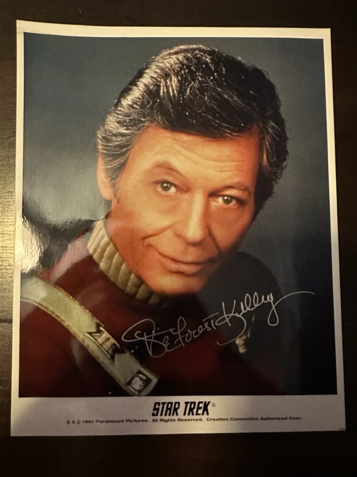 DeForest Kelley — DeForest Kelley Autographed 8x10 Photo Star Trek, image 2