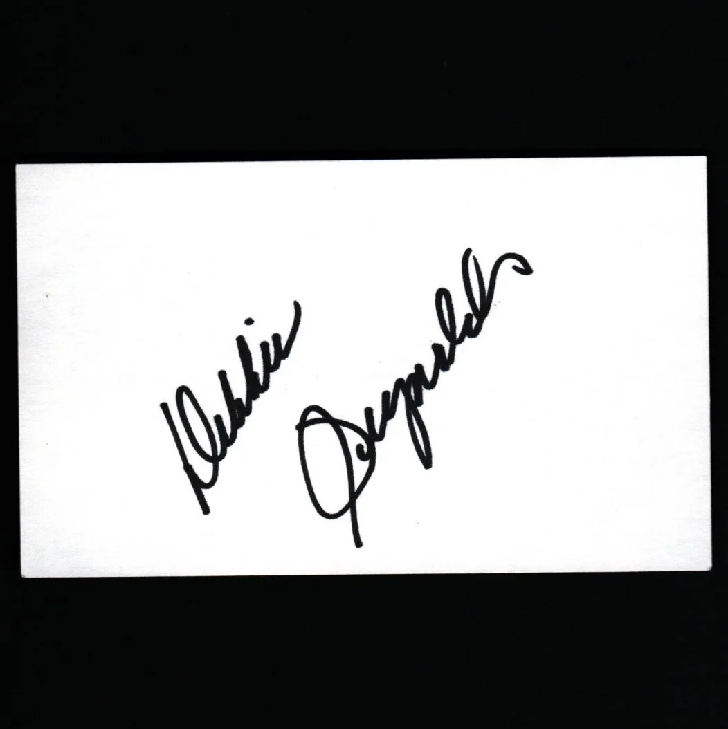 Debbie Reynolds — DEBBIE REYNOLDS Autograph Signed 3X5 Card w/ COA Singin In The Rain, изображение 2