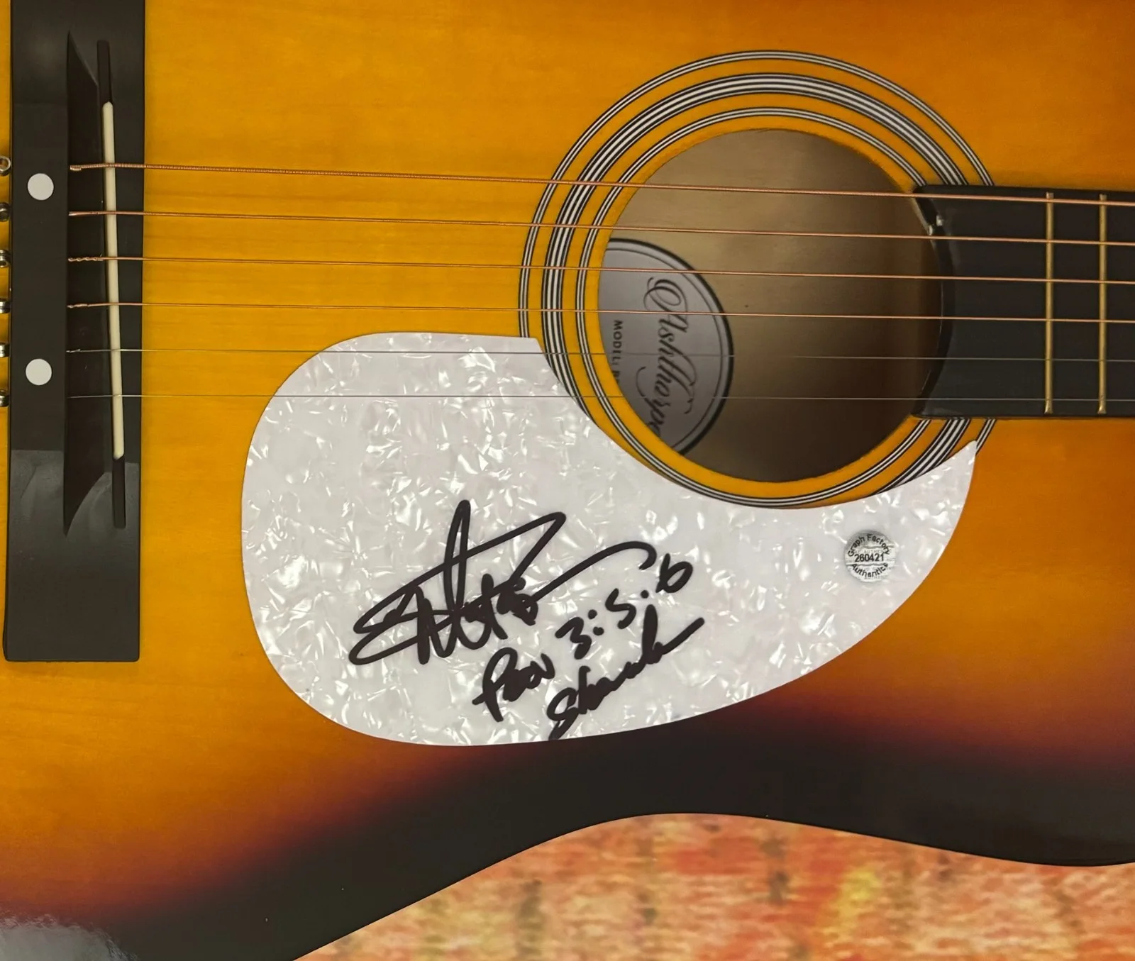 GFA Shenandoah Two Dozen Roses * MARTY RAYBON * Signed Acoustic Guitar COA, изображение 5