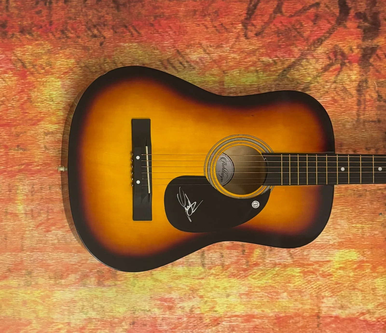 GFA Willie Nelson's Son Country * LUKAS NELSON * Signed Acoustic Guitar COA, изображение 4