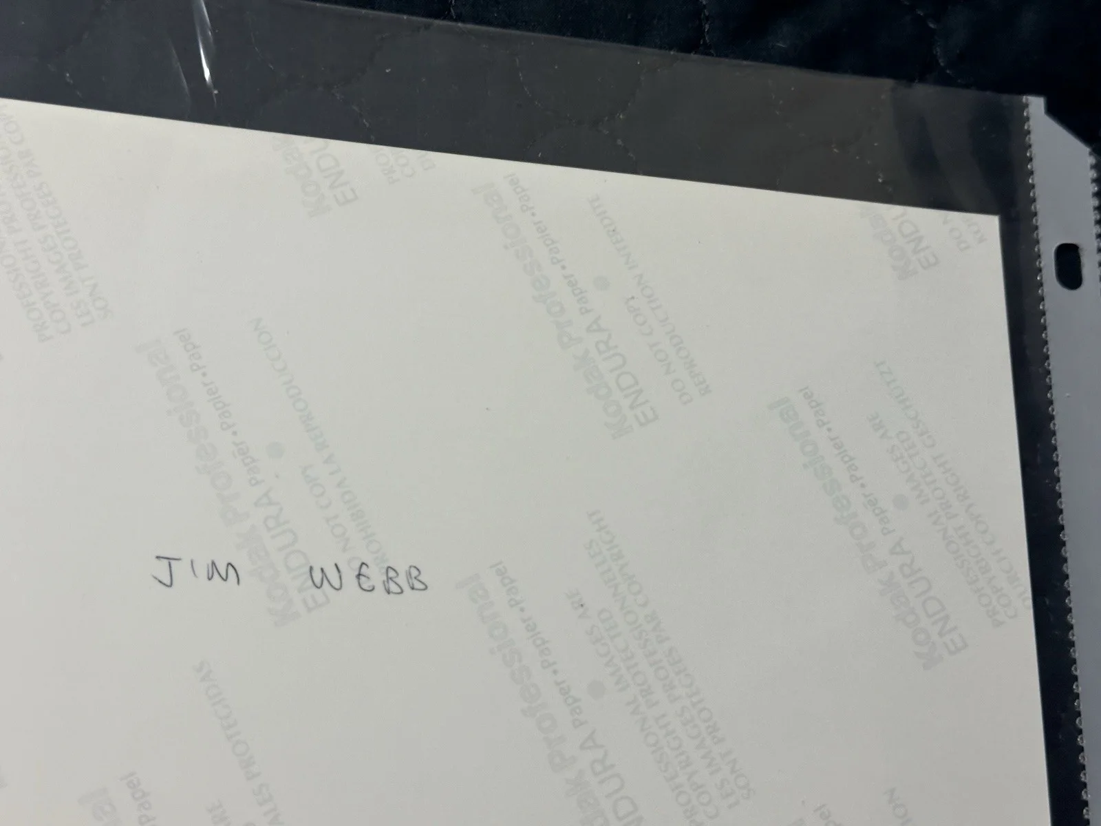 Jim Webb SIGNED Photo AUTOGRAPH AUTO, изображение 2