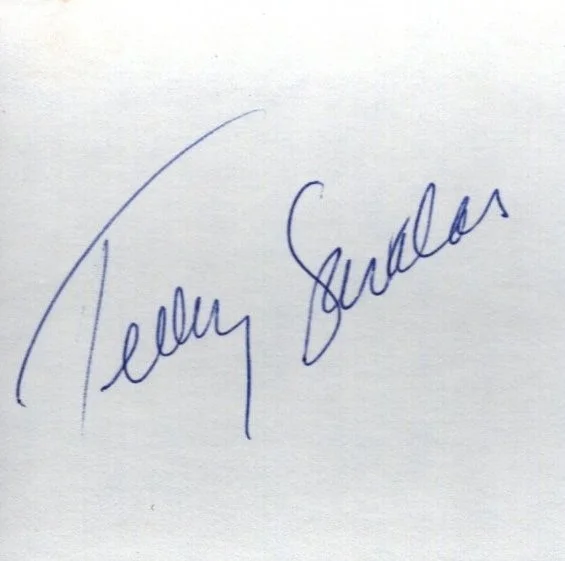 Telly Savalas — TELLY SAVALAS Autograph Signed 3X5 Card w/ COA Kojak Bond Villain Blofeld