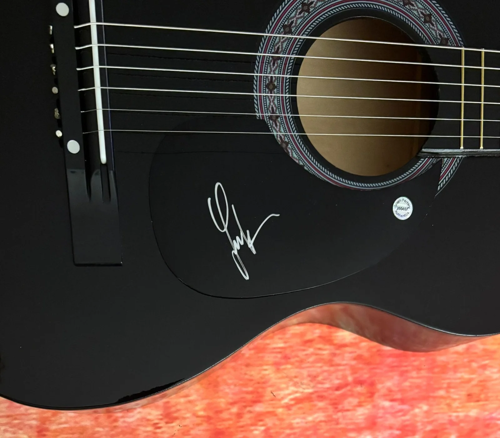 GFA Willie Nelson's Son Country * LUKAS NELSON * Signed Acoustic Guitar COA, изображение 5