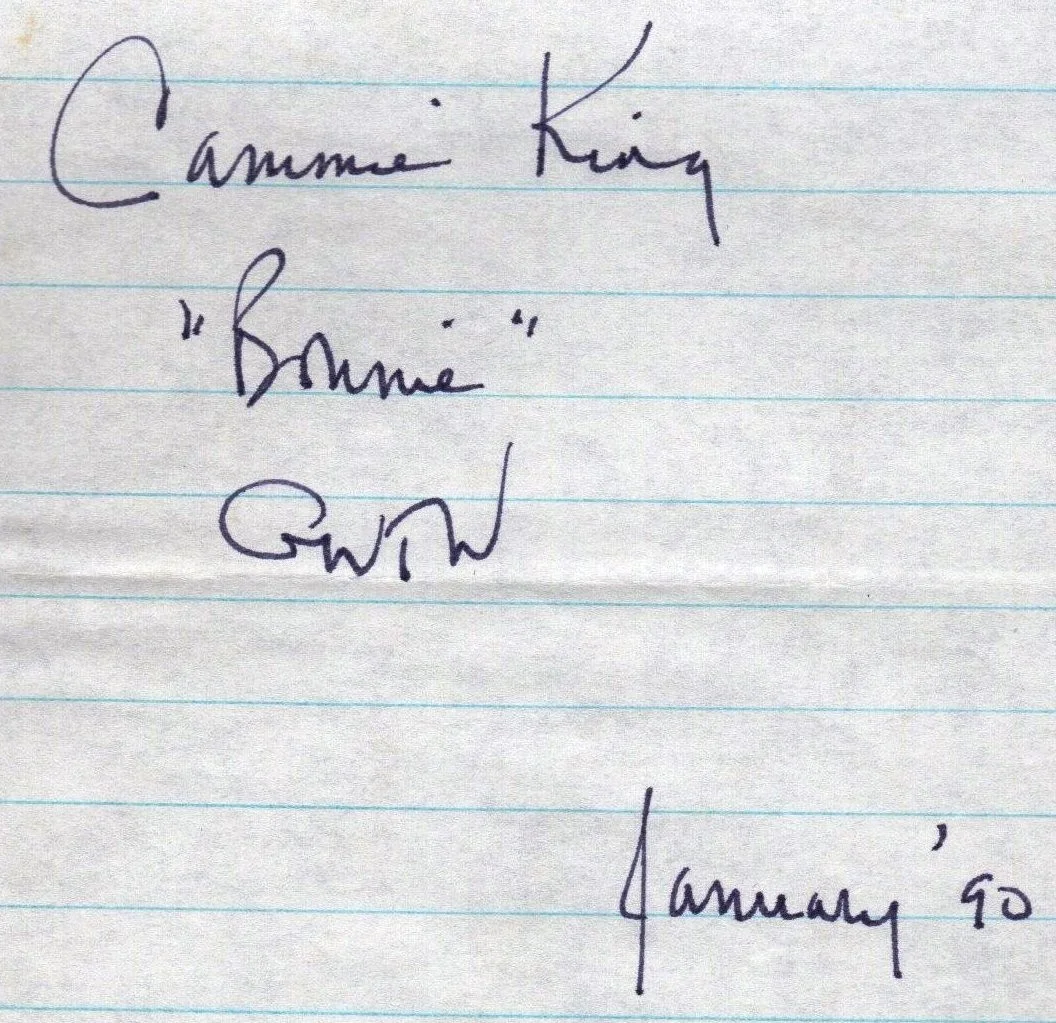 Cammie King — CAMMIE KING Autograph Signed Paper w/ COA Gone With The Wind GWTW Bonnie Blue