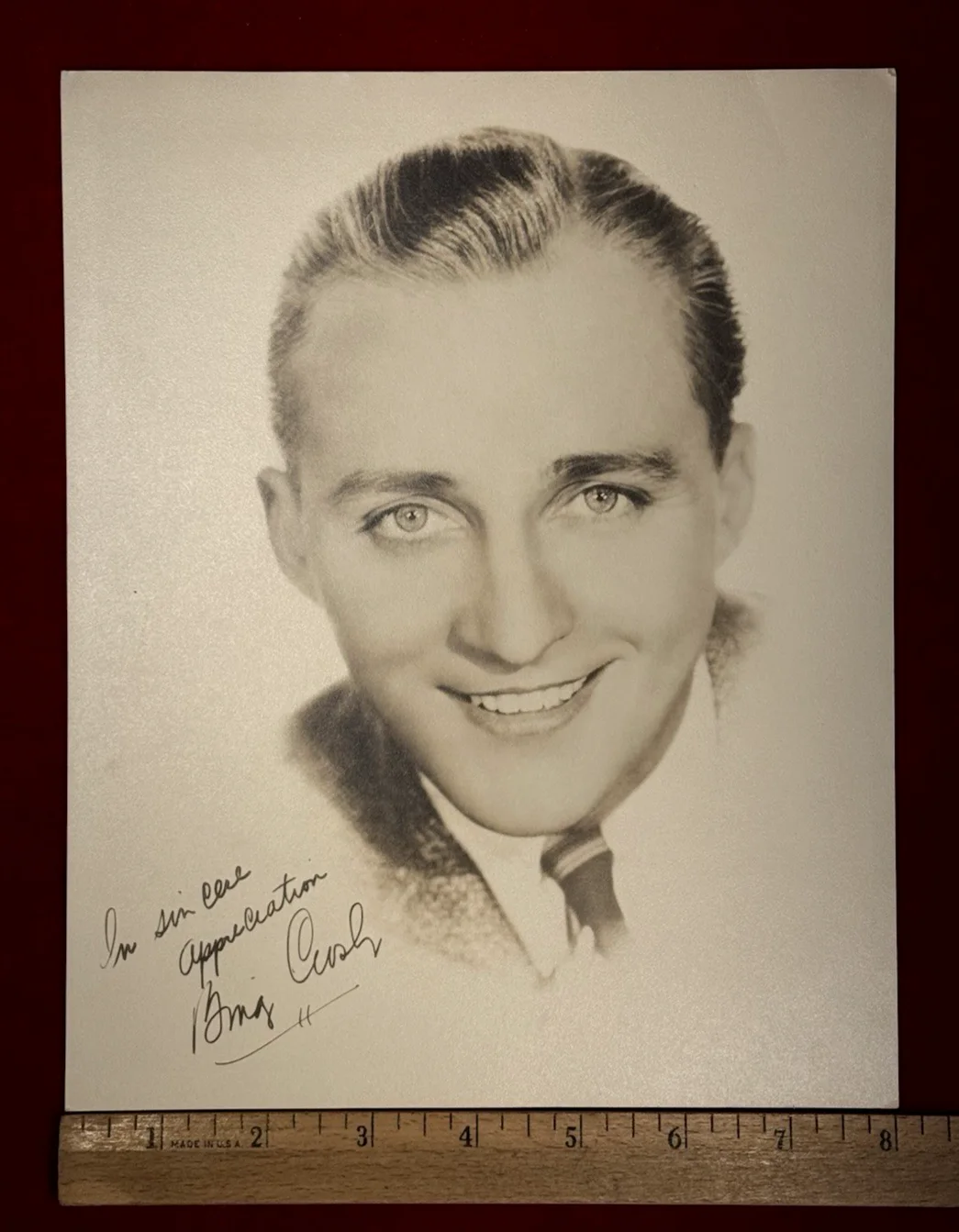 BING CROSBY — RARE ORIGINAL BING CROSBY AUTOGRAPH - CA 1930 PUBLICITY PHOTO, изображение 5