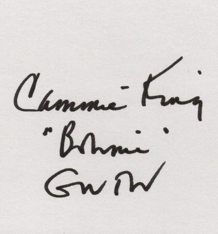 Cammie King — CAMMIE KING Autograph Signed 3X5 Card w/ COA Gone With The Wind GWTW Bonnie Blue