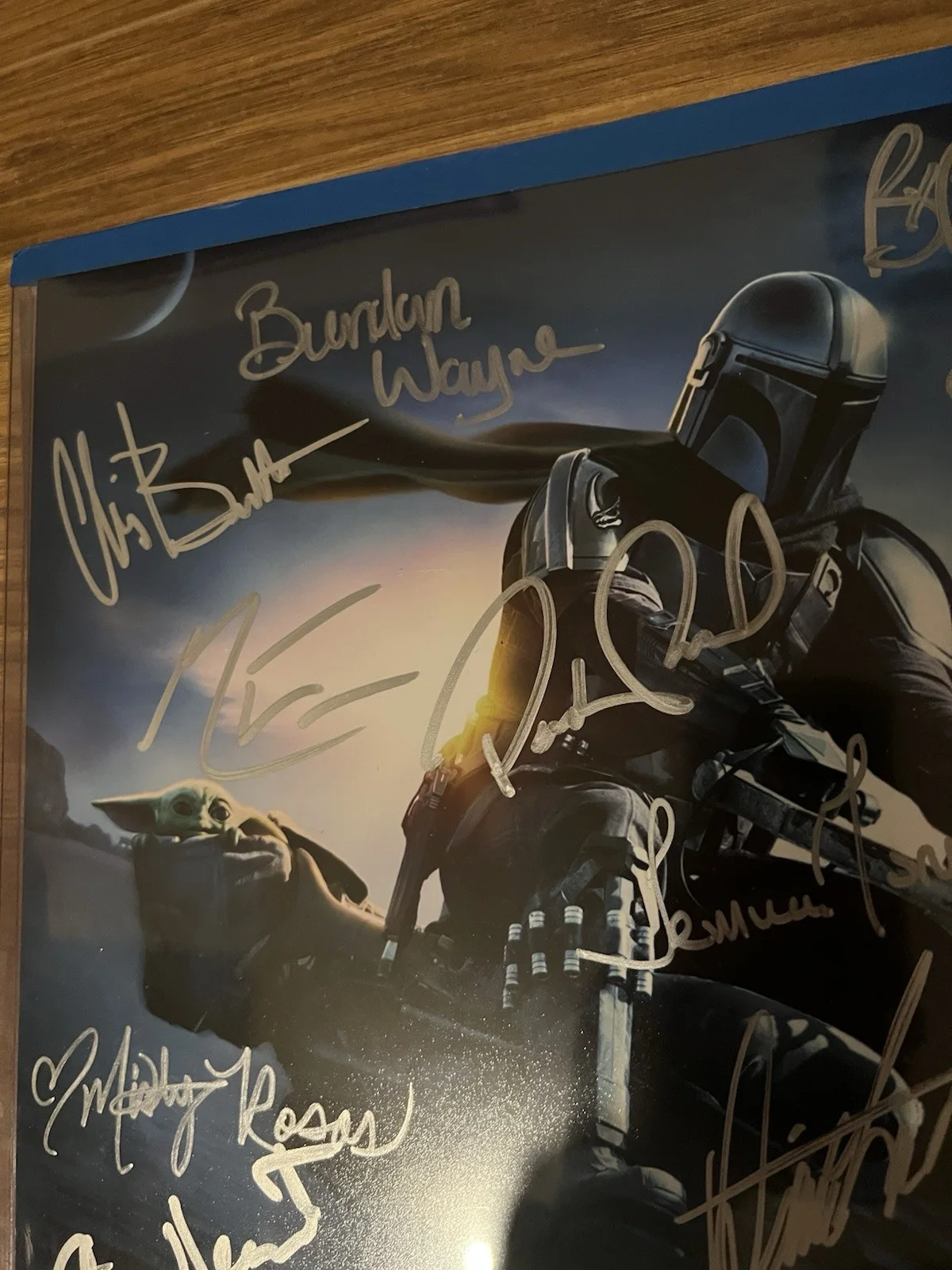 14 Crew Signed The Mandalorian Star Wars 11x14 photo SWAU CoA Pedro Pascal, image 2