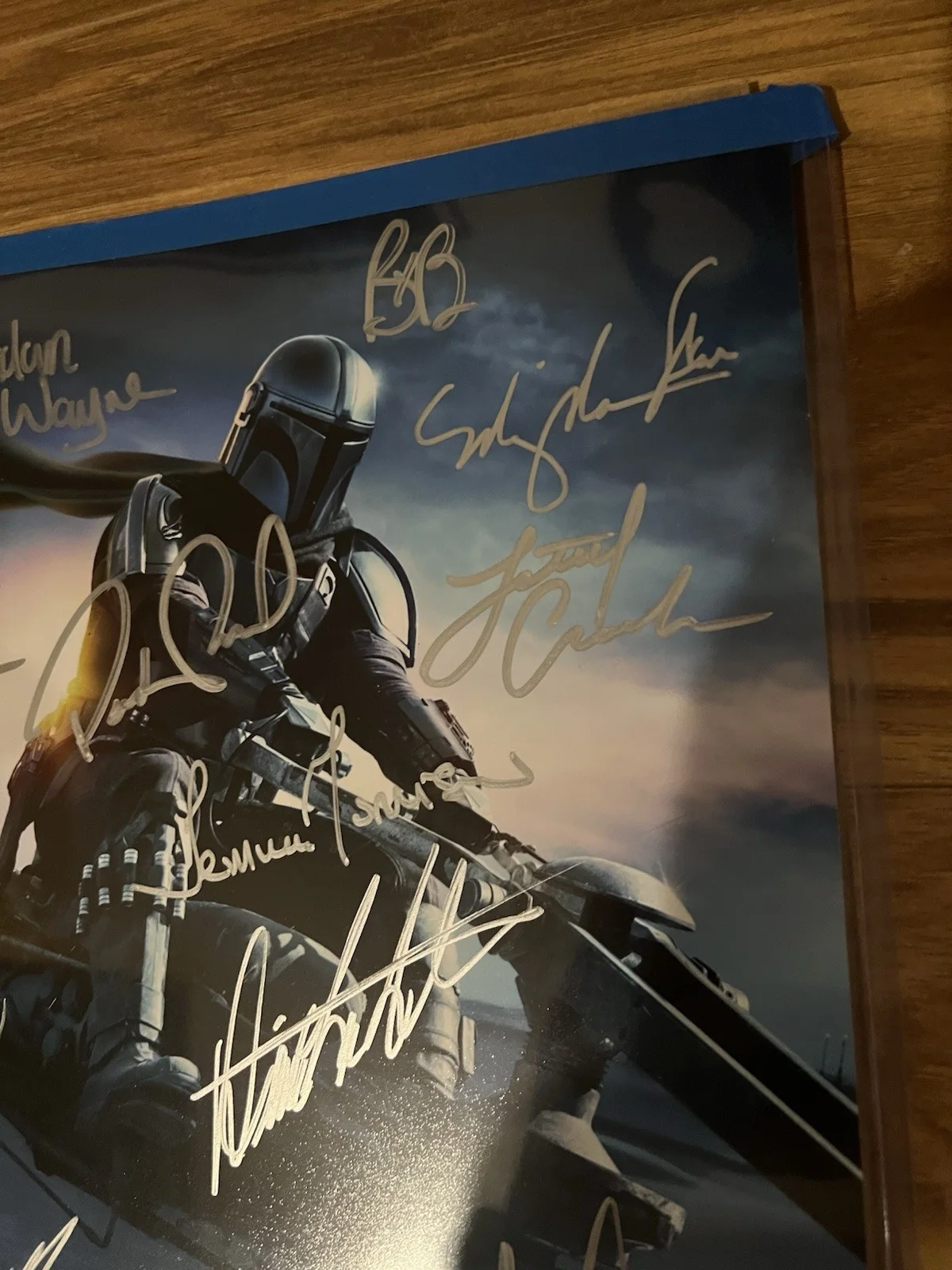 14 Crew Signed The Mandalorian Star Wars 11x14 photo SWAU CoA Pedro Pascal, image 3