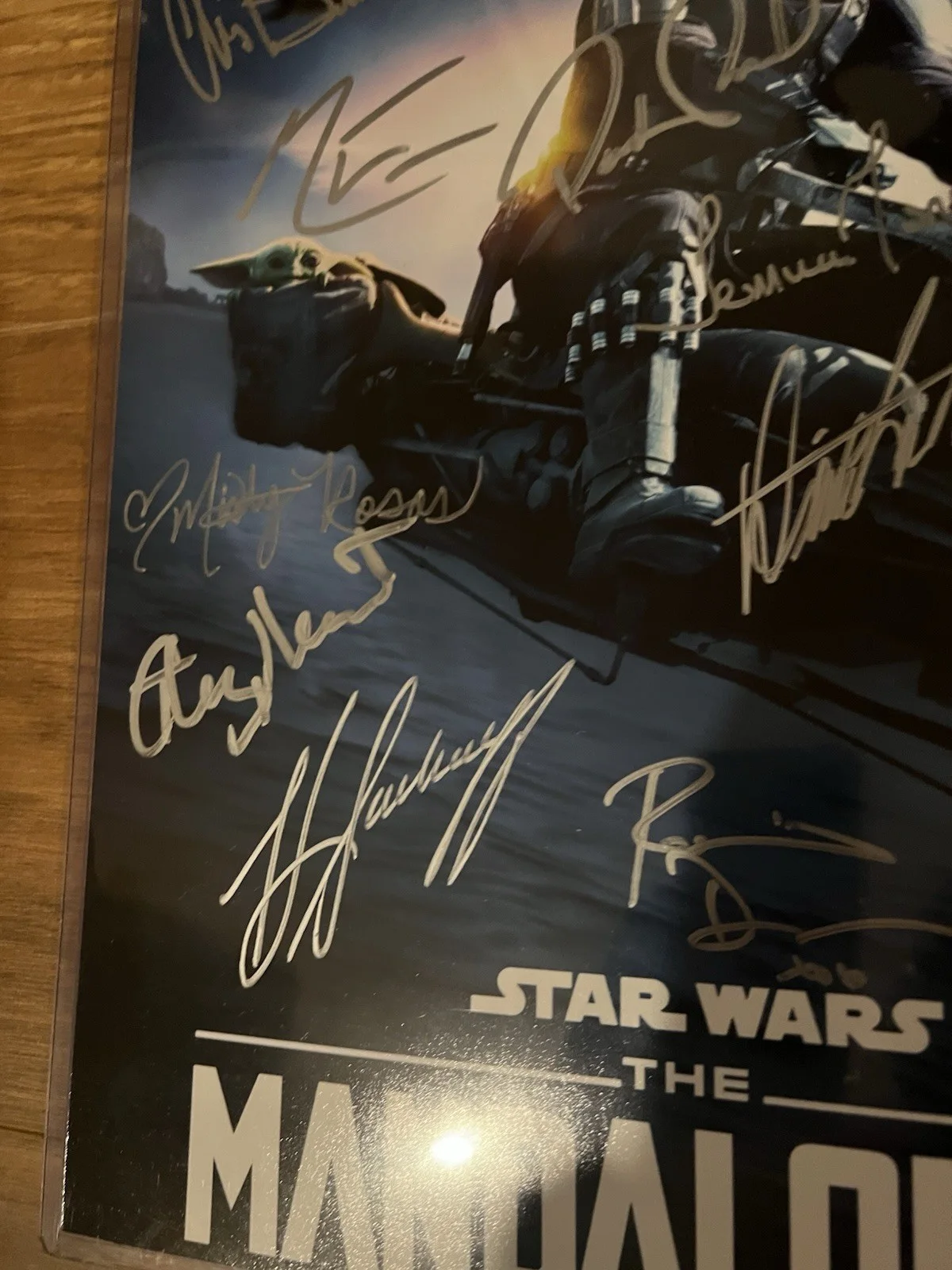 14 Crew Signed The Mandalorian Star Wars 11x14 photo SWAU CoA Pedro Pascal, image 4