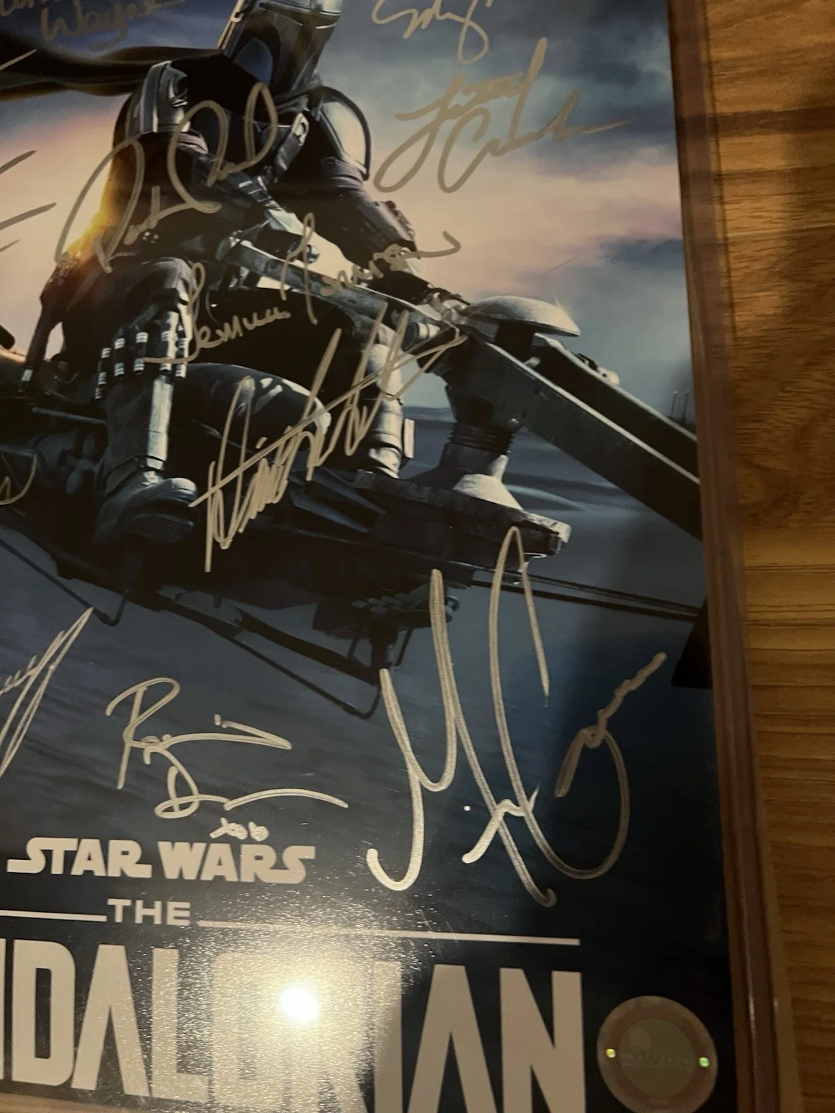 14 Crew Signed The Mandalorian Star Wars 11x14 photo SWAU CoA Pedro Pascal, image 5