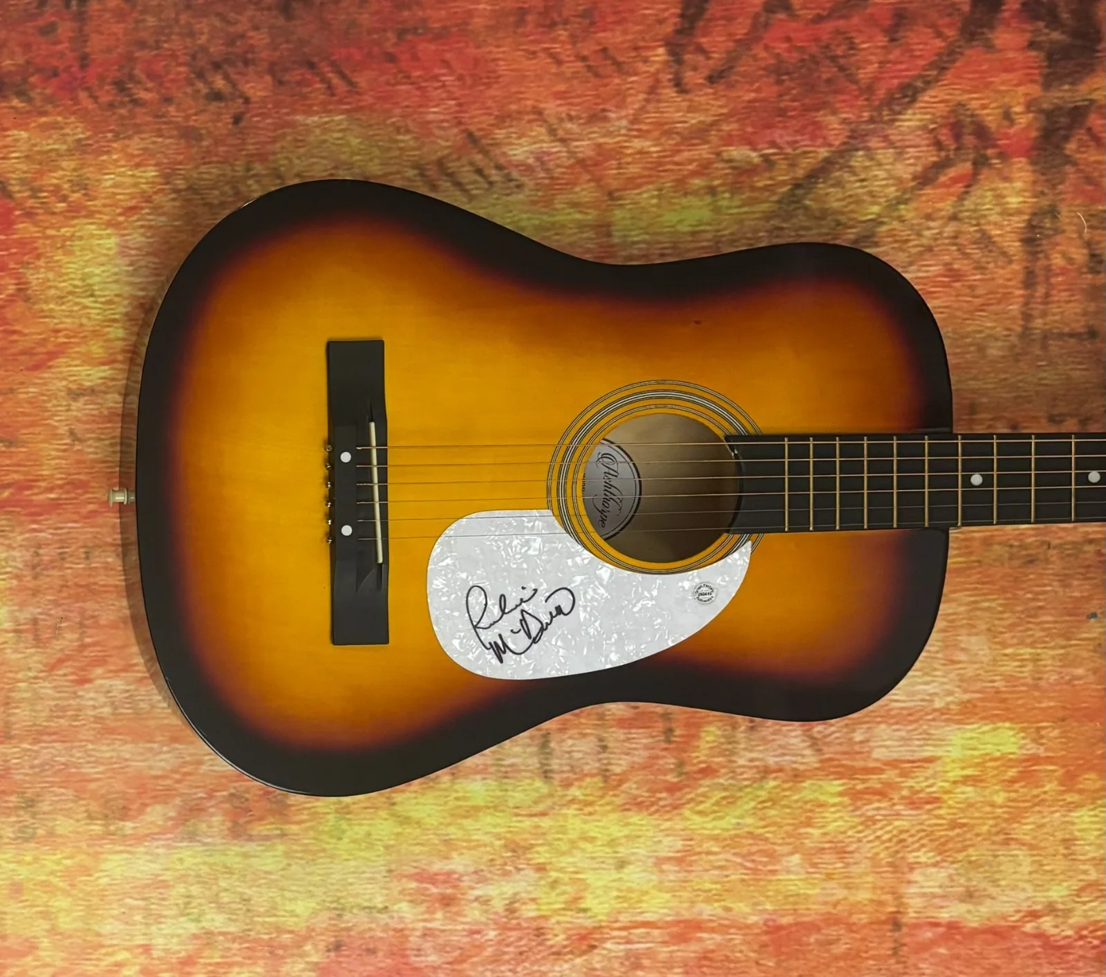 GFA Lonestar Band Amazing Singer * RICHIE McDONALD * Signed Acoustic Guitar COA, image 4