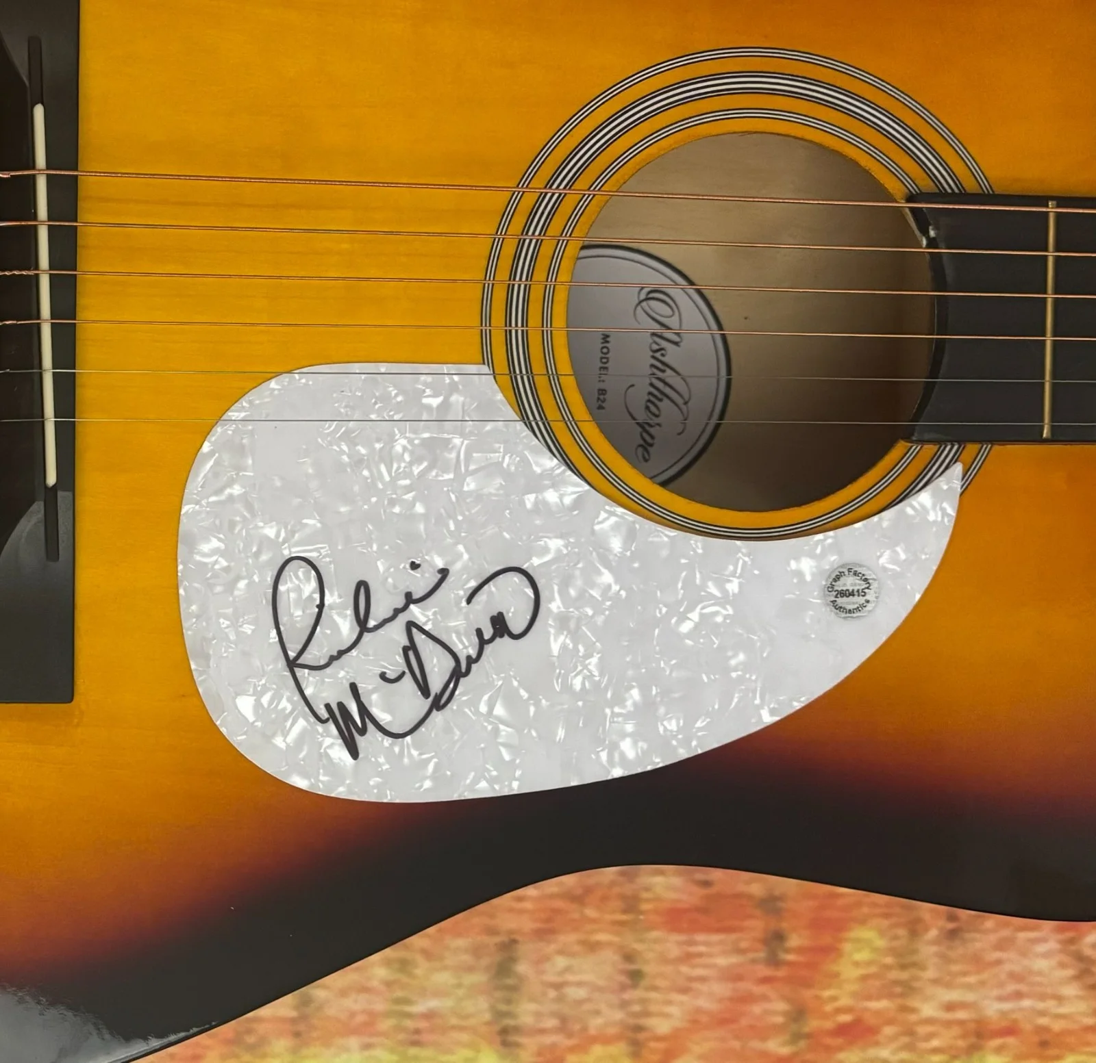GFA Lonestar Band Amazing Singer * RICHIE McDONALD * Signed Acoustic Guitar COA, image 5