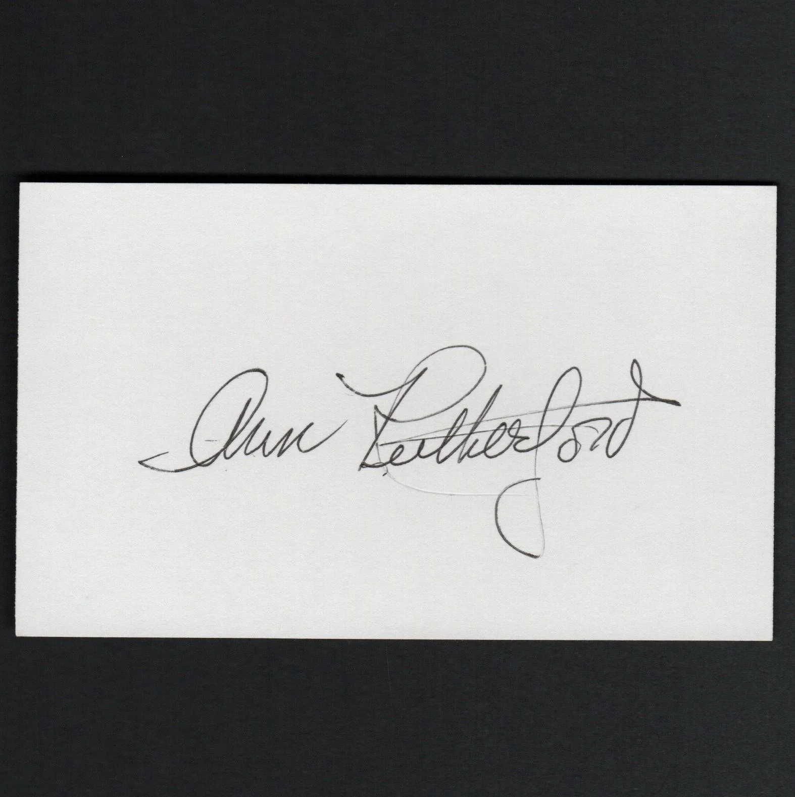 Ann Rutherford — ANN RUTHERFORD Autograph Signed 3X5 Card w/ COA Gone With The Wind GWTW Careen, изображение 2