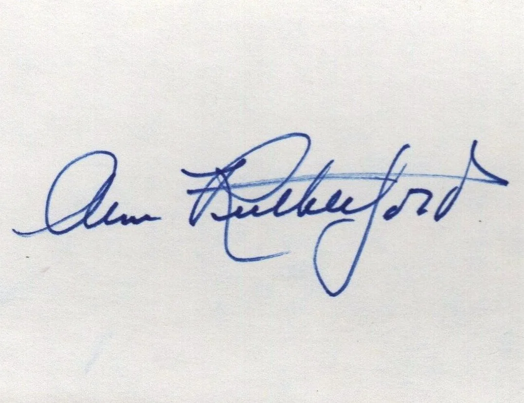 Ann Rutherford — ANN RUTHERFORD Autograph Signed 3X5 Card w/ COA Gone With The Wind GWTW Careen