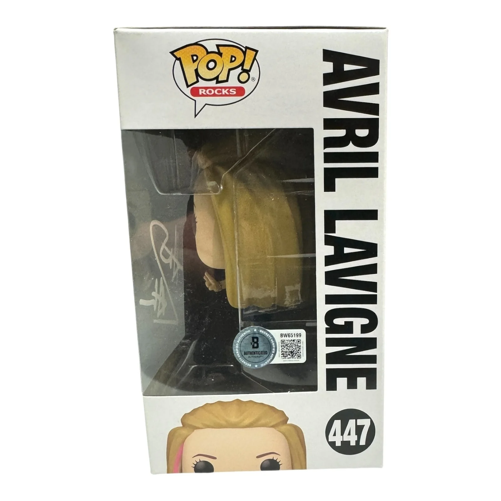 AVRIL LAVIGNE SIGNED AUTOGRAPH FUNKO POP 447 BECKETT BAS, image 2