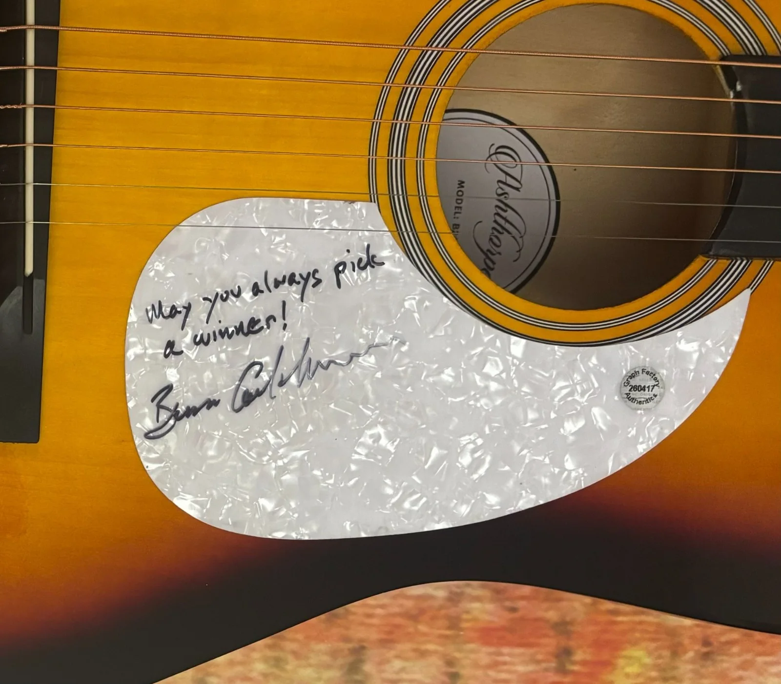 GFA Waiting for a Miracle Star * BRUCE COCKBURN * Signed Acoustic Guitar COA, изображение 5