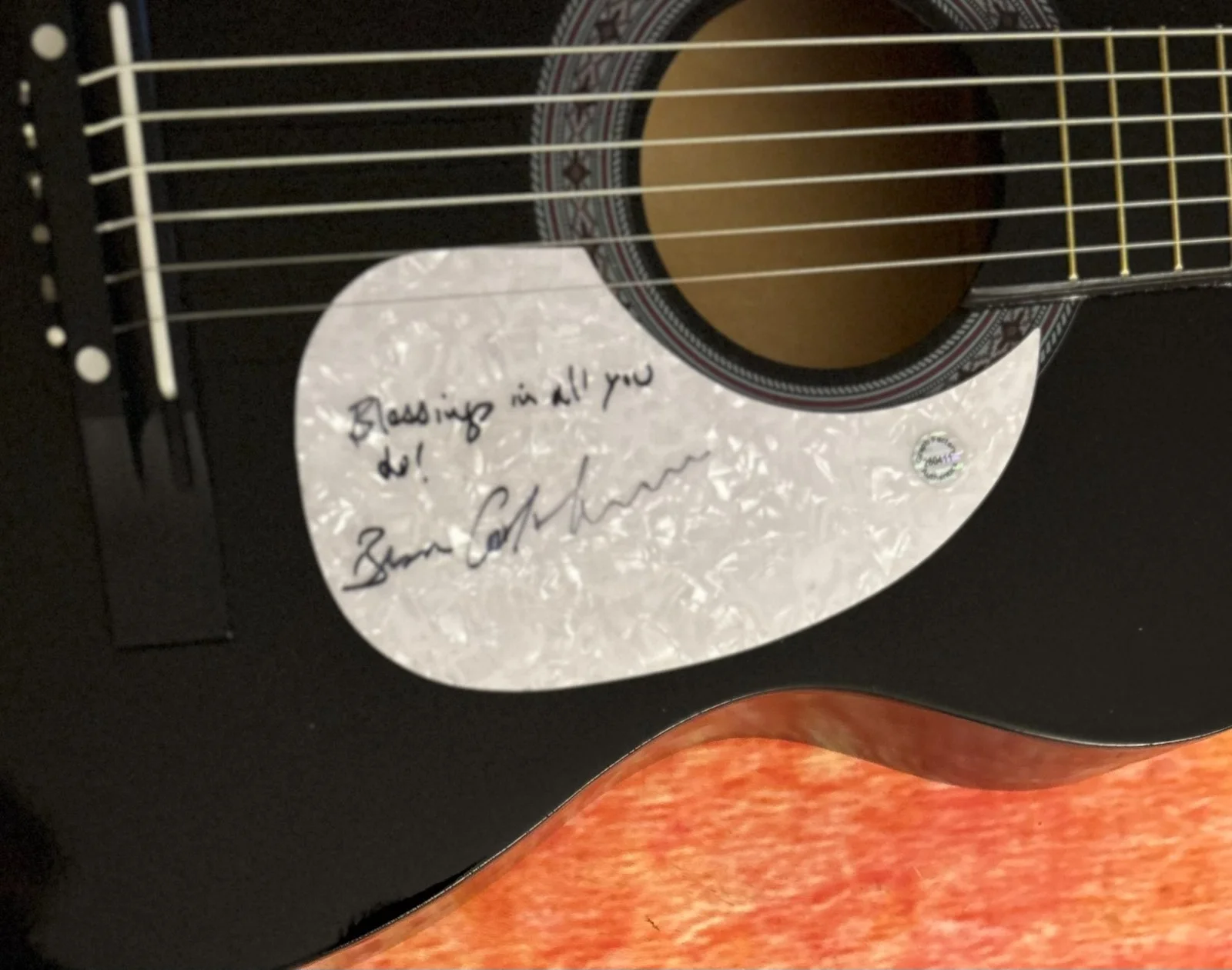 GFA Waiting for a Miracle Star * BRUCE COCKBURN * Signed Acoustic Guitar COA, image 5