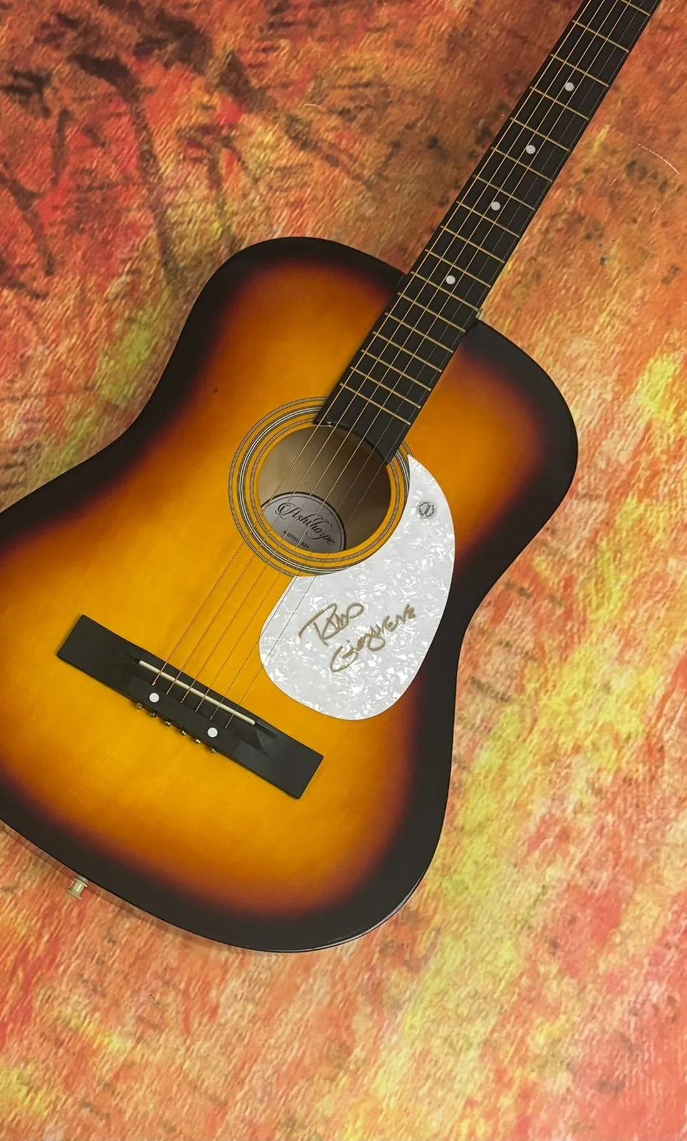 GFA The Association Band Guitarist * RUSS GIGUERE * Signed Acoustic Guitar COA, изображение 3