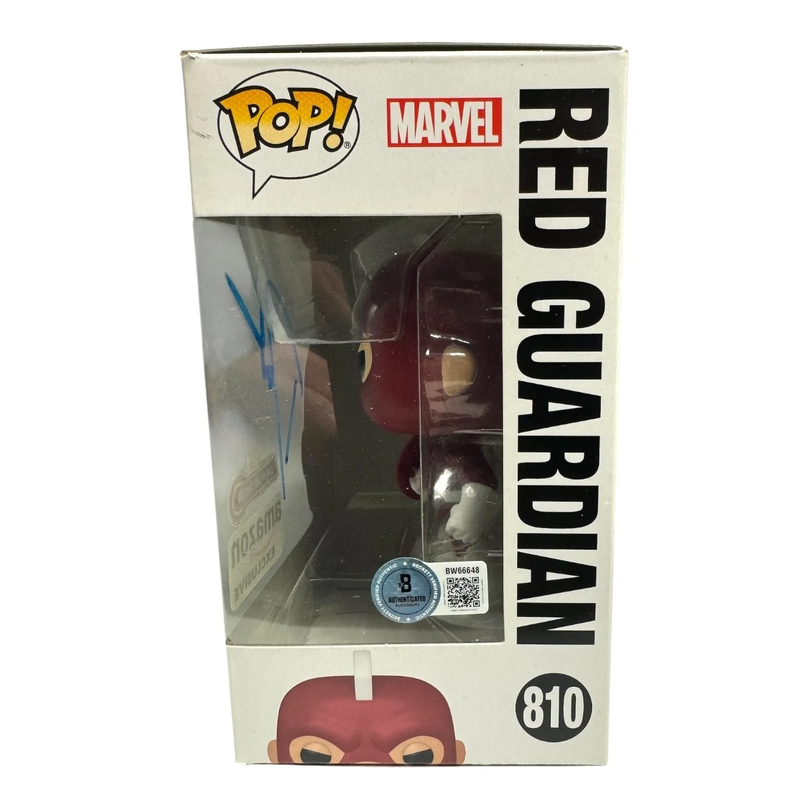 DAVID HARBOUR — DAVID HARBOUR SIGNED AUTOGRAPH THUNDERBOLTS FUNKO POP 810BECKETT RED GUARDIAN, изображение 2