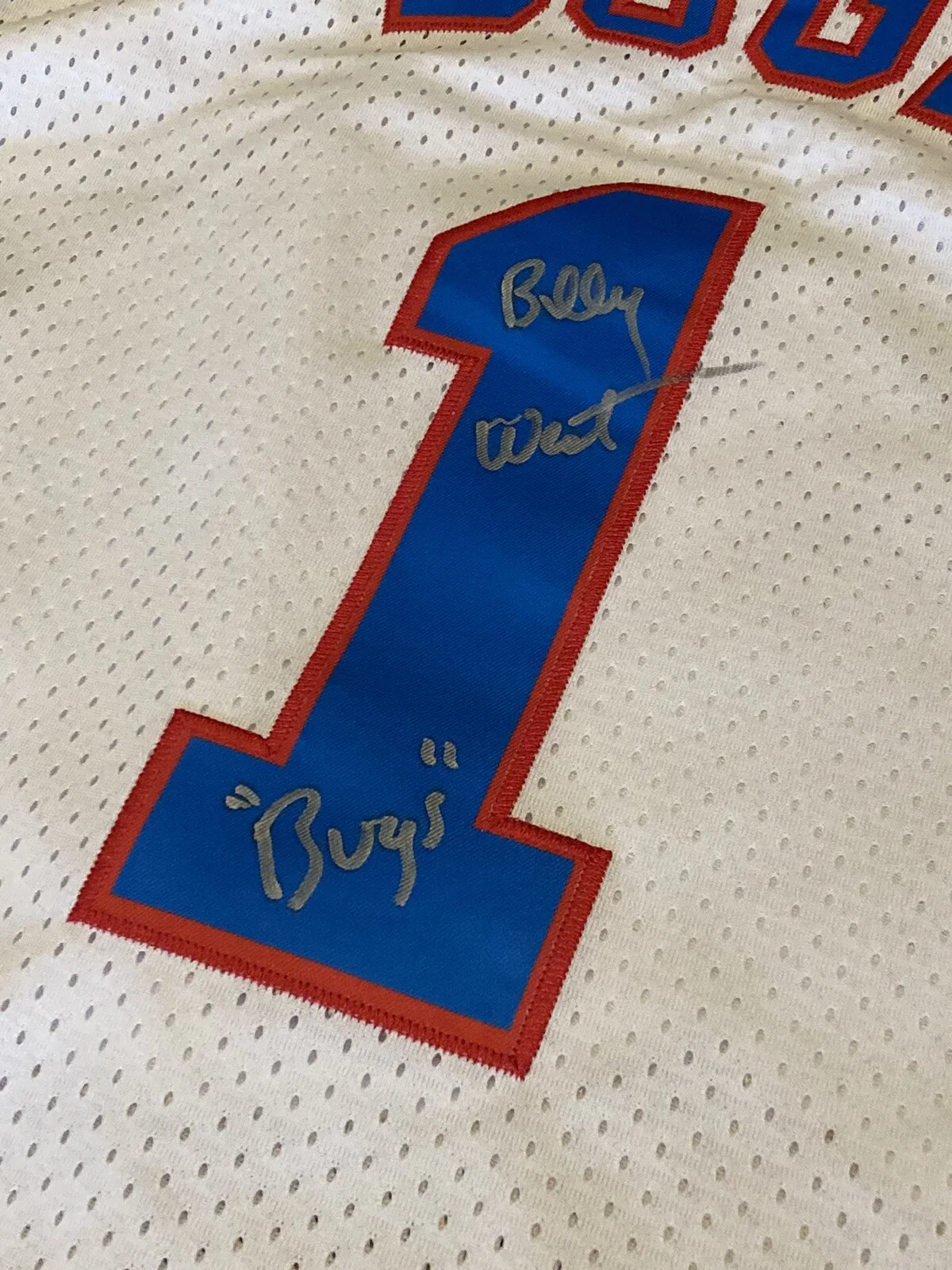 BILLY WEST — BILLY WEST SIGNED BUGS BUNNY SPACE JAM MOVIE JERSEY TOON SQUAD, image 3