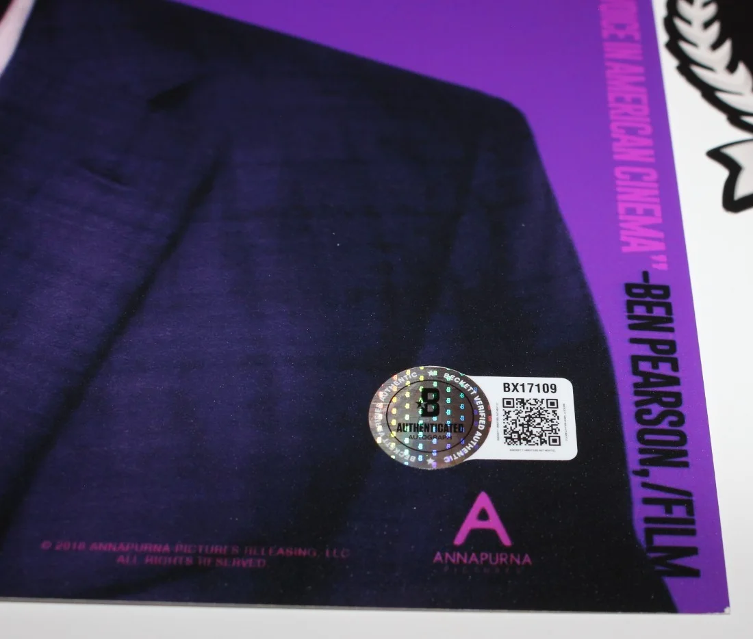 DIRECTOR BOOTS RILEY SIGNED SORRY TO BOTHER YOU 12x18 MOVIE POSTER BECKETT COA, изображение 3