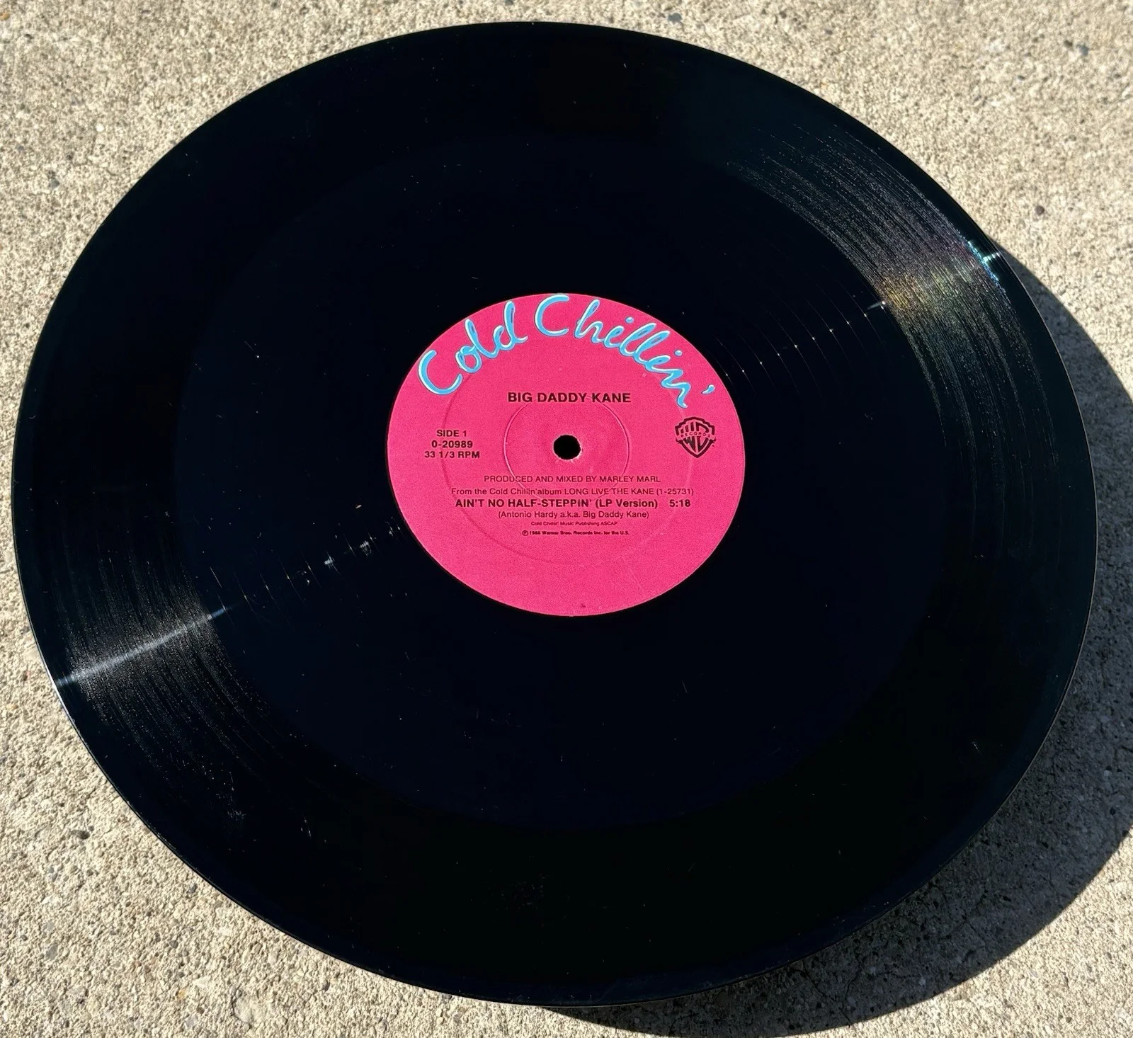 BIG DADDY KANE SIGNED Vinyl JSA COA RAP Hip Hop Ain’t No Half Steppin, image 4