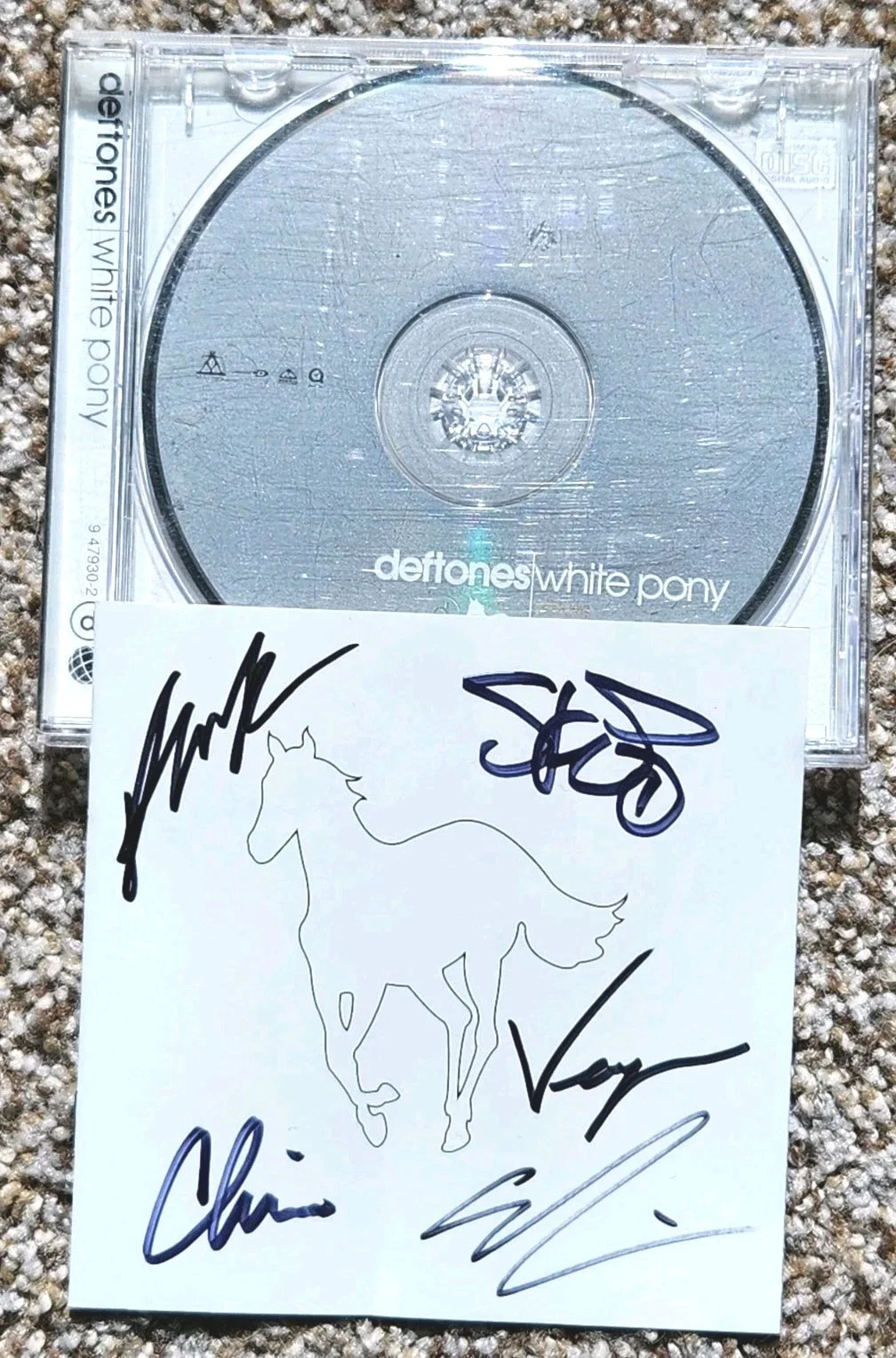 Signed Deftones White Pony Original CD Autographed Full Band Chino, image 2
