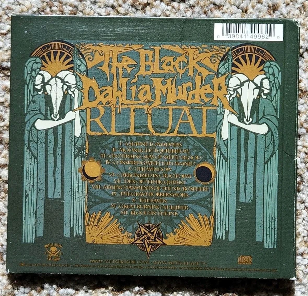 The Black Dahlia Murder Signed Autographed CD Ritual Digi Digipak Rare Trevor, изображение 5