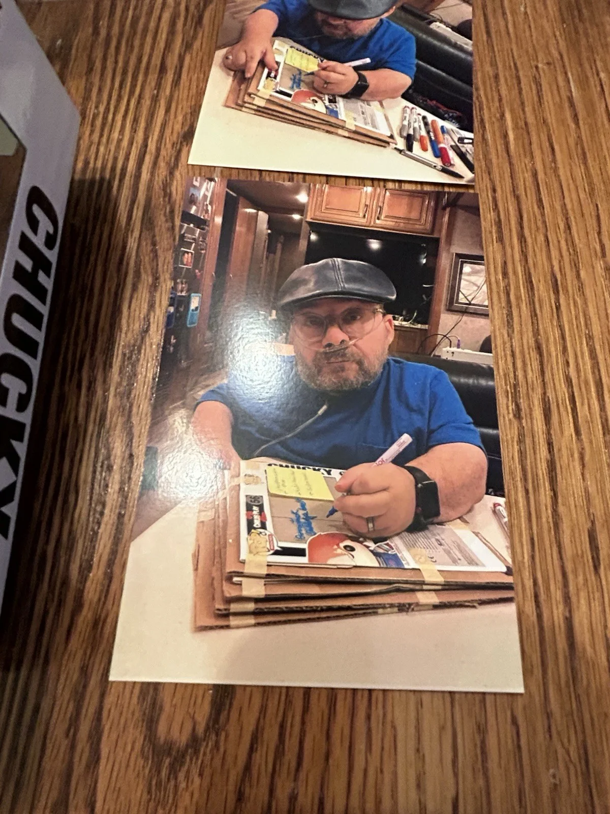 Ed Gale — Ed Gale Signed Funko Pop Childs Play Chucky Sorry Horror Autograph Photos 495, image 4