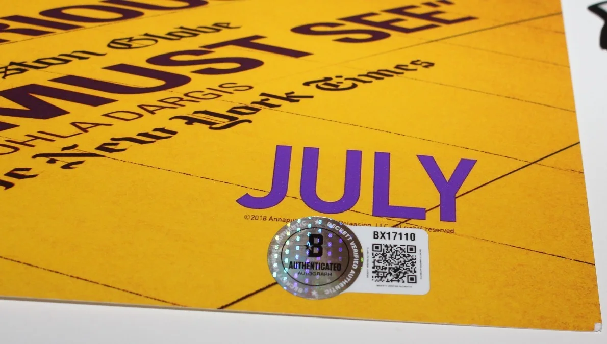 DIRECTOR BOOTS RILEY SIGNED 'SORRY TO BOTHER YOU' 12x18 MOVIE POSTER BECKETT COA, изображение 3