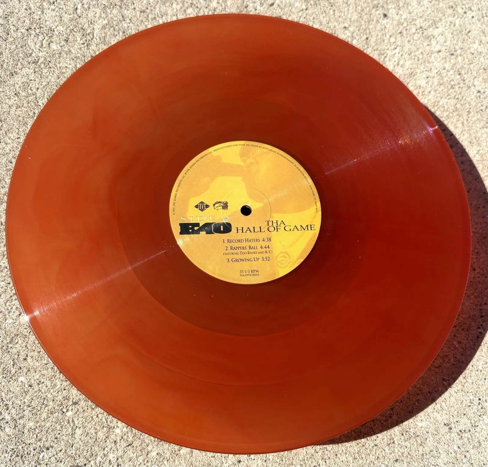 E-40 SIGNED Orange Vinyl JSA COA RAP Hip Hop Hall Of Game, изображение 4