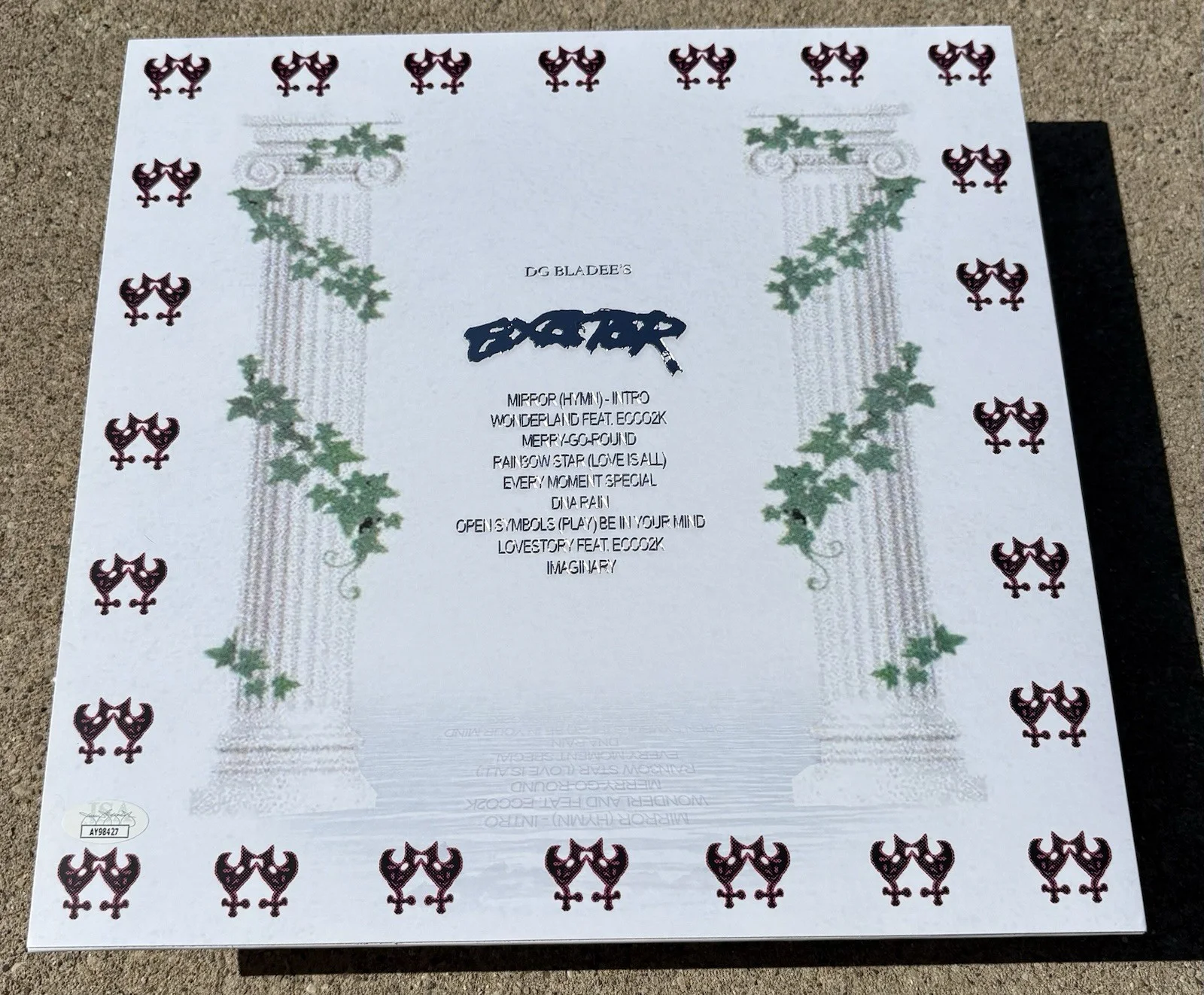 BLADEE SIGNED Exeter Colored Vinyl JSA COA, image 2