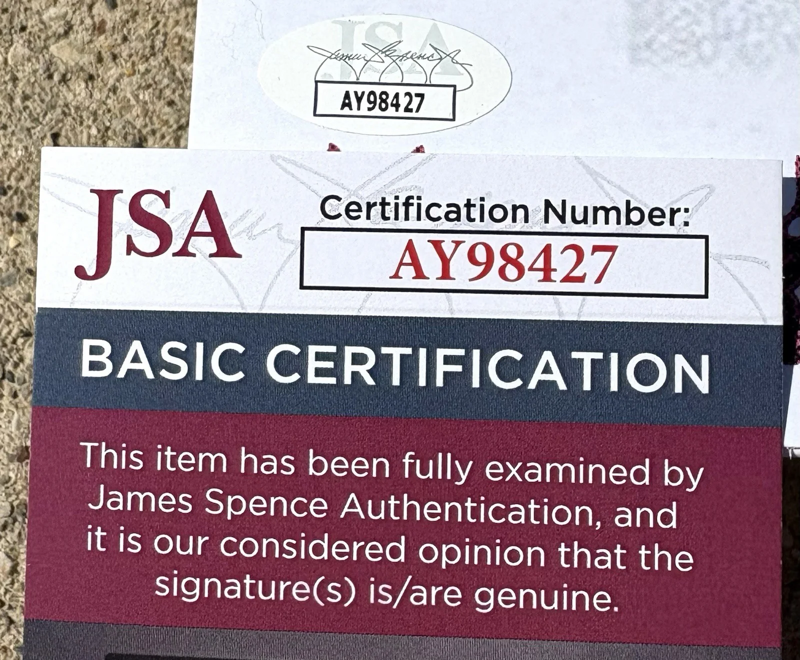 BLADEE SIGNED Exeter Colored Vinyl JSA COA, image 3