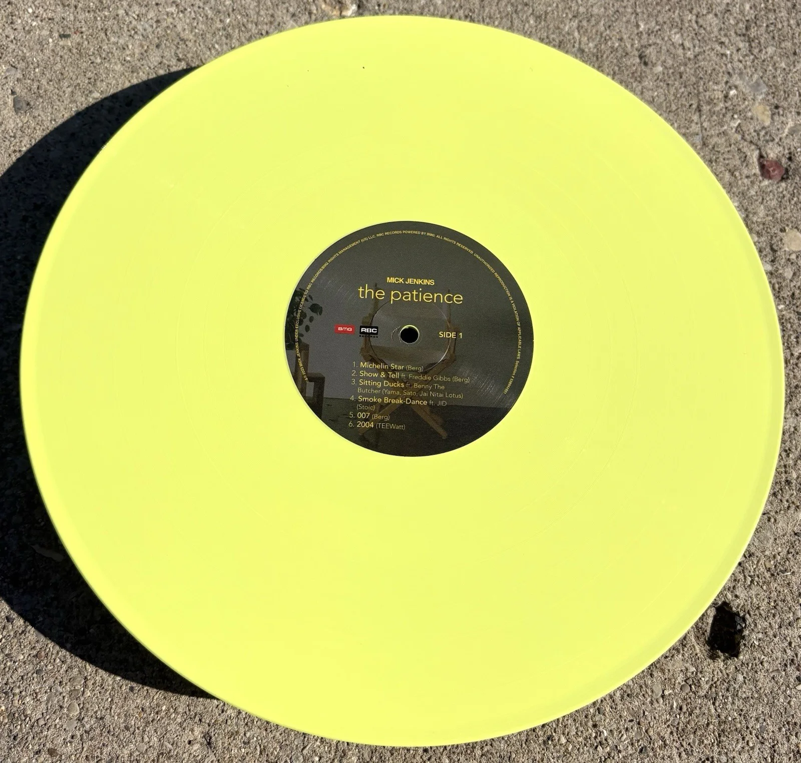 MICK JENKINS SIGNED Yellow Vinyl JSA COA RAP HIP HOP The Patience, image 4