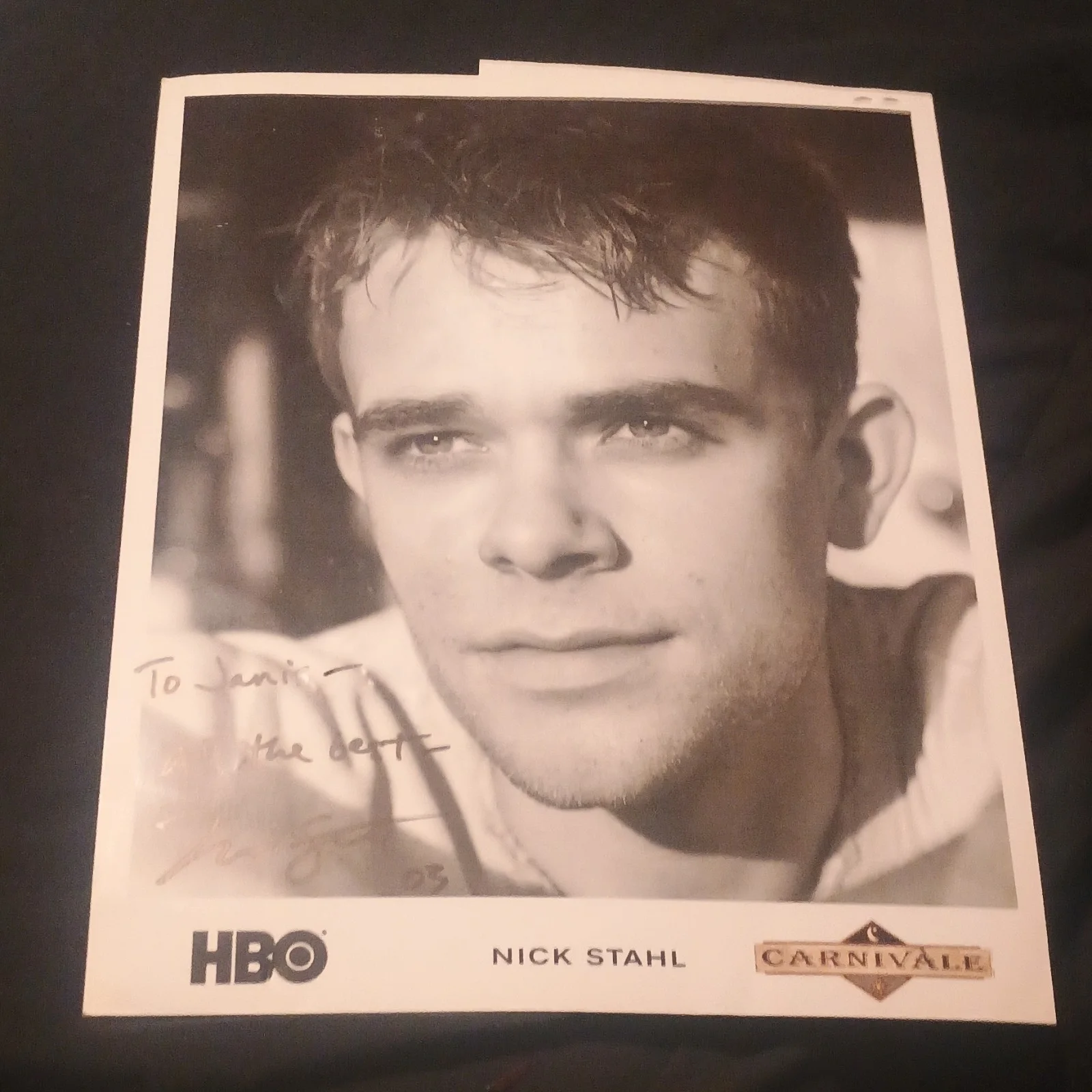 Nick Stahl — Carnivàle Original Signed Nick Stahl Photo Autographed TV Memorabilia