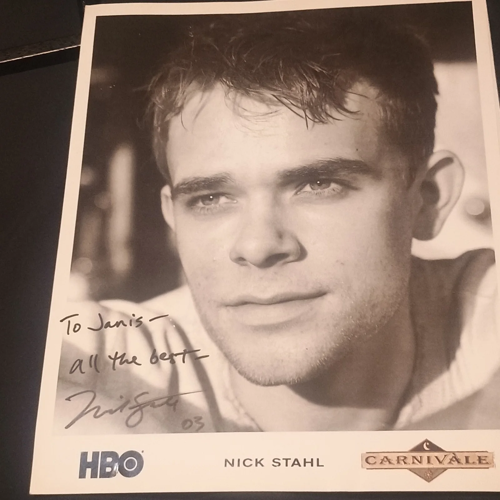 Nick Stahl — Carnivàle Original Signed Nick Stahl Photo Autographed TV Memorabilia, изображение 2