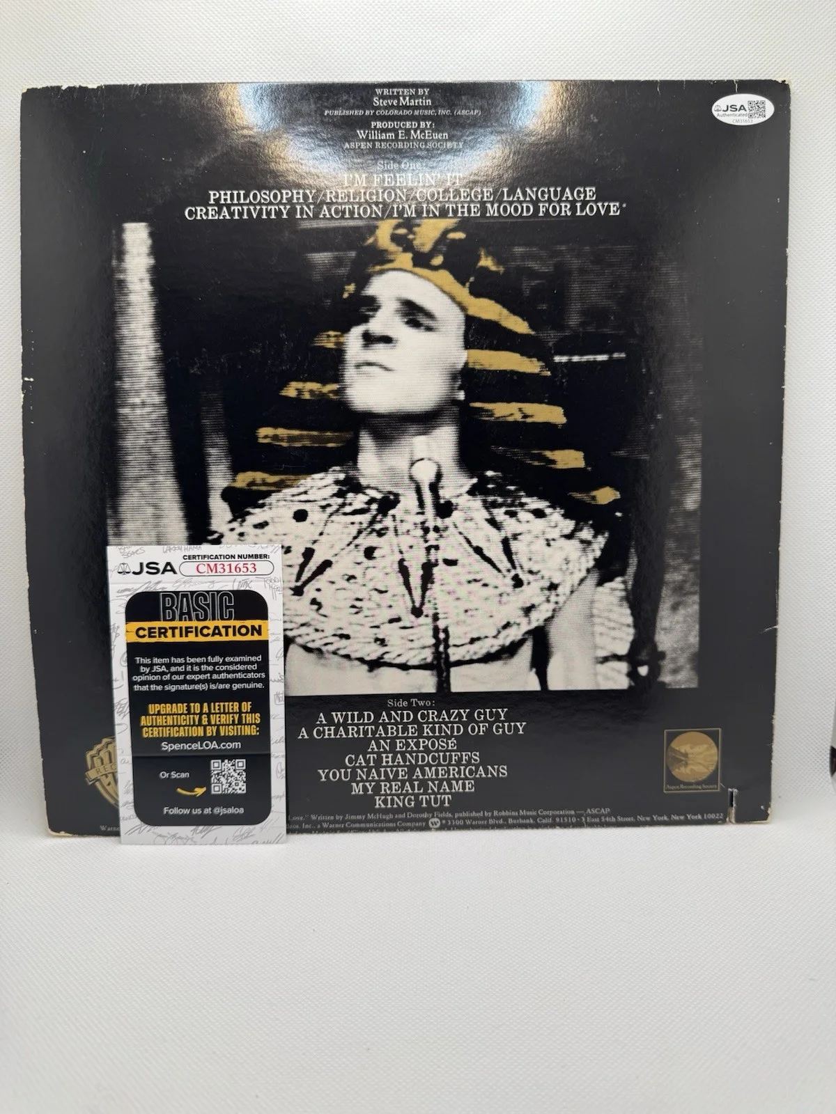 STEVE MARTIN — Steve Martin signed "A WILD AND CRAZY GUY" VINYL ALBUM Autograph JSA COA Record, изображение 5