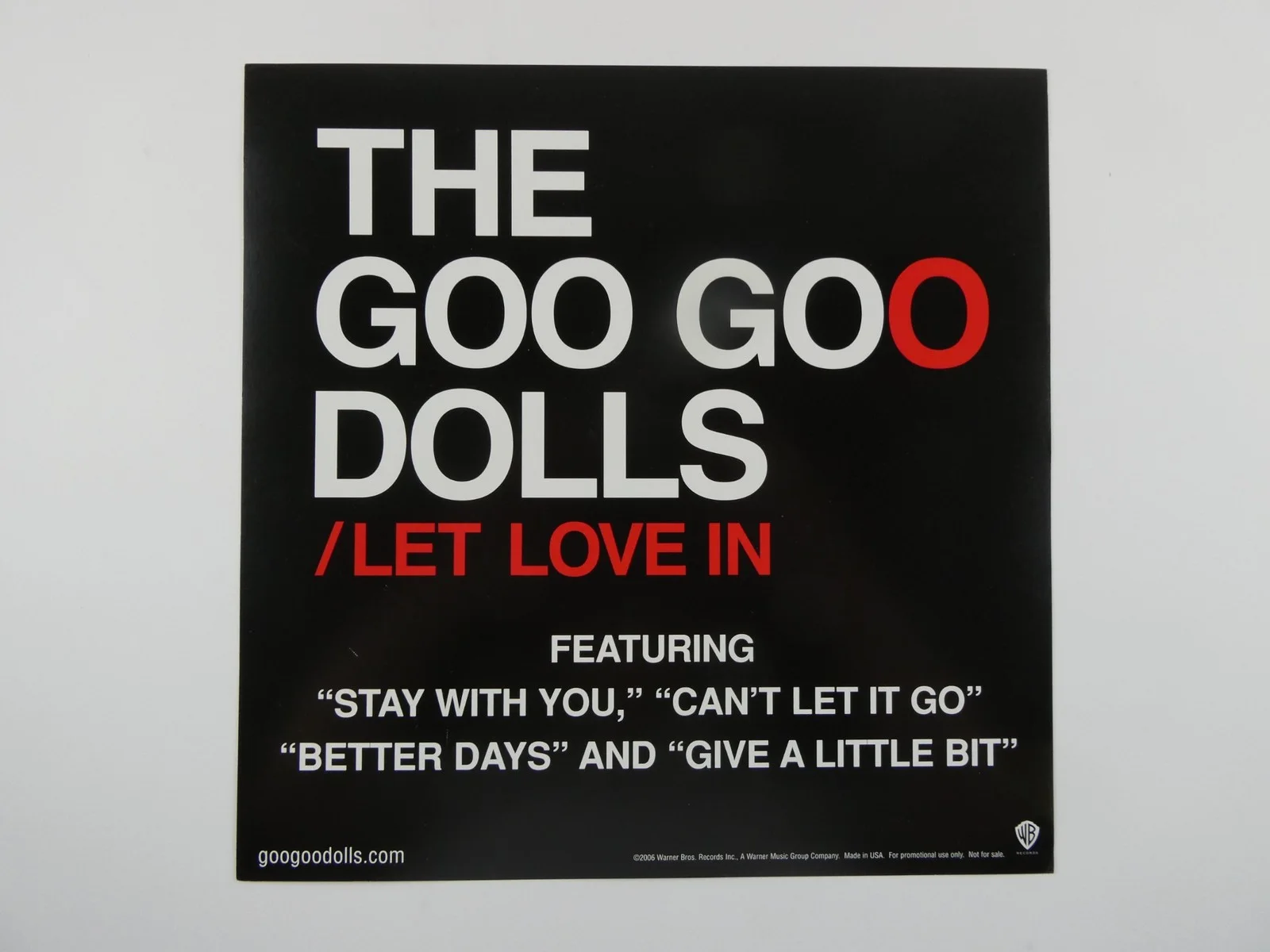 The Goo Goo Dolls Signed Album Flat John Rzeznik Let Love In Autographed 12x12, изображение 3