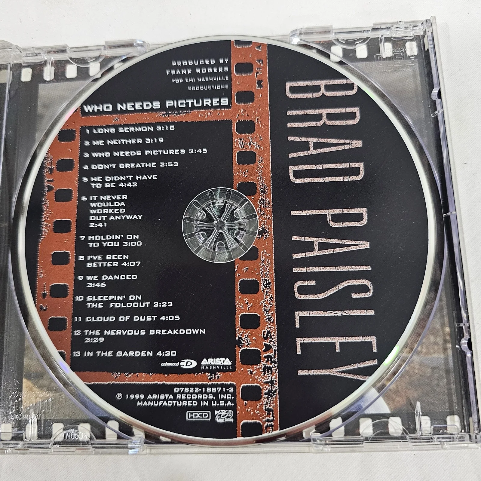 Brad Paisley Signed Cd "Who Needs Pictures", image 3