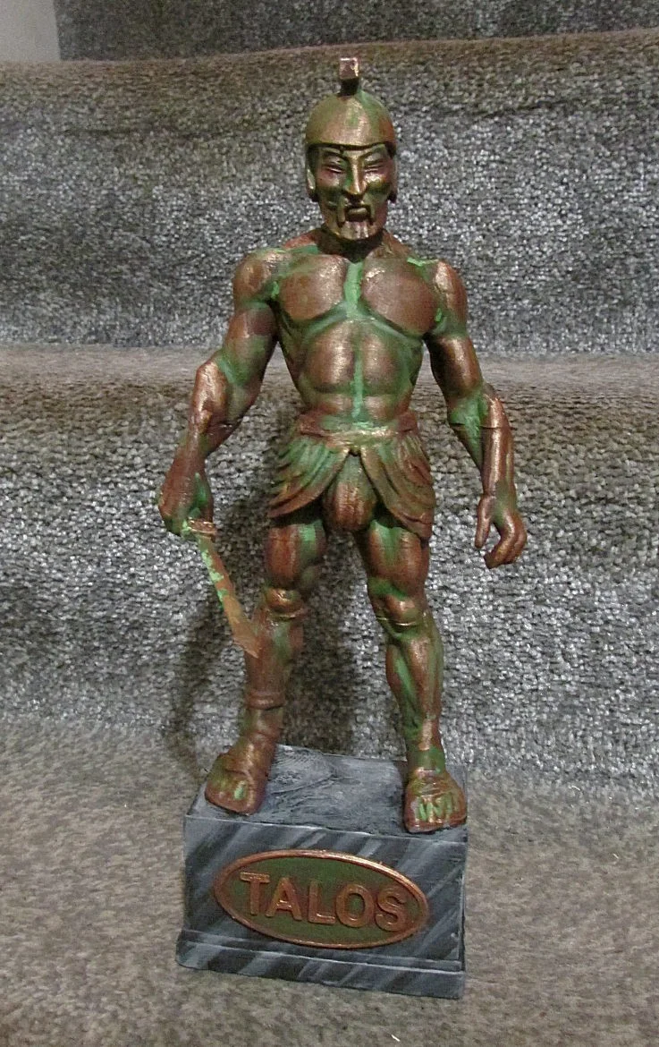 RAY HARRYHAUSEN'S JASON AND THE ARGONAUTS TALOS STATUE PAINTED AND FINISHED, изображение 5
